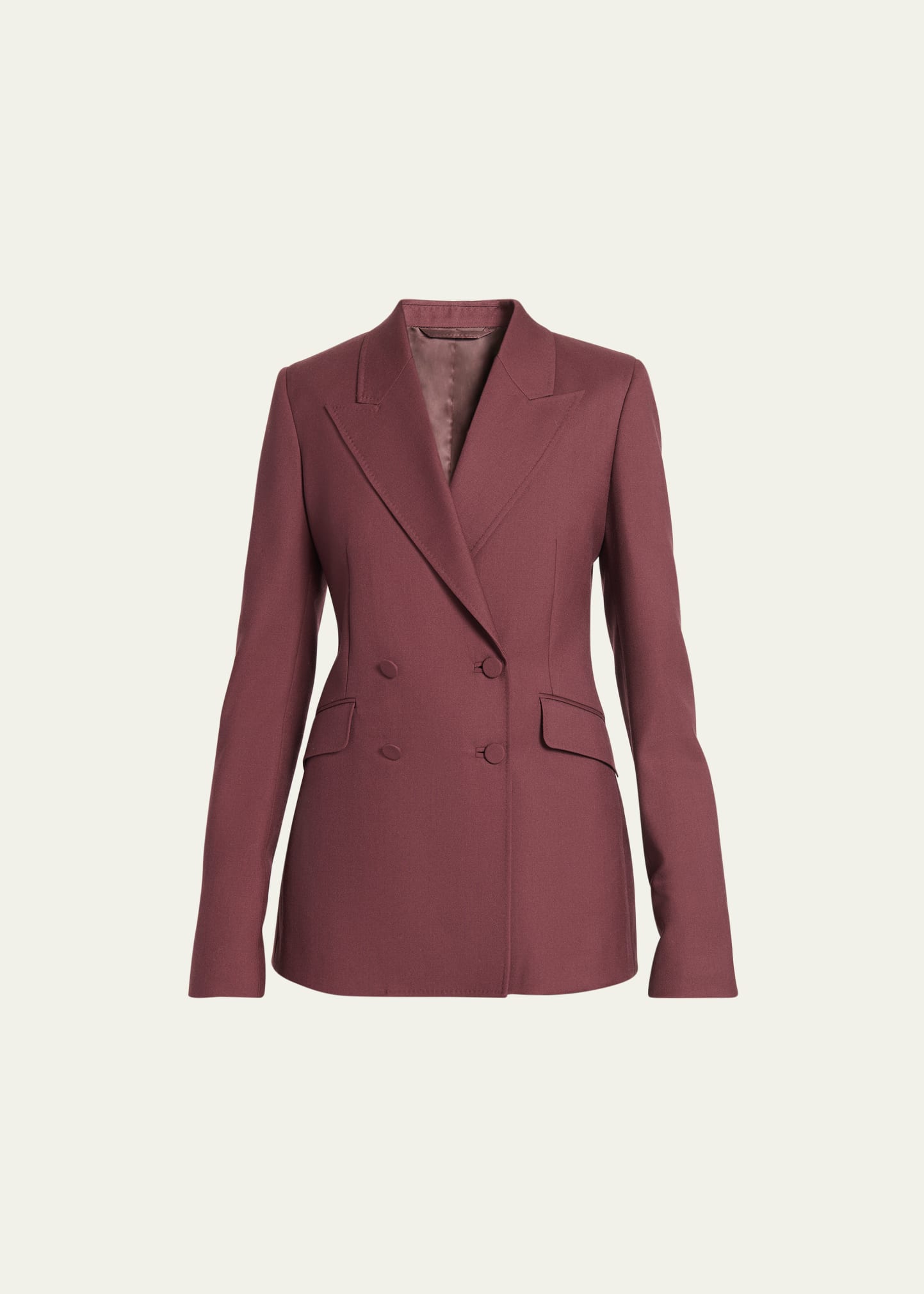 Gabriela Hearst Stephanie Blazer In Deep Bordeaux