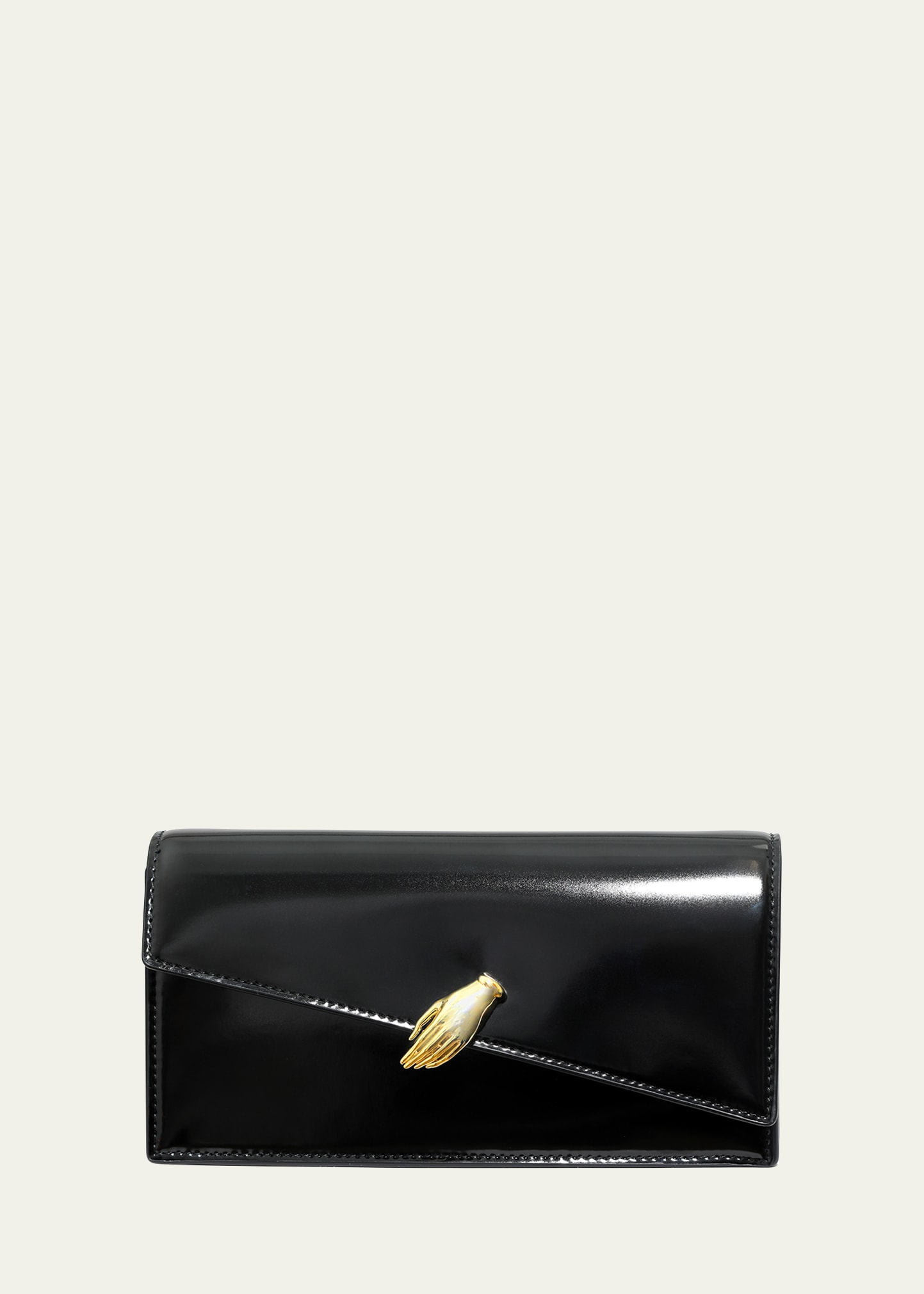 Alexis Bittar In My Dreams Flap Chain Shoulder Bag In Black