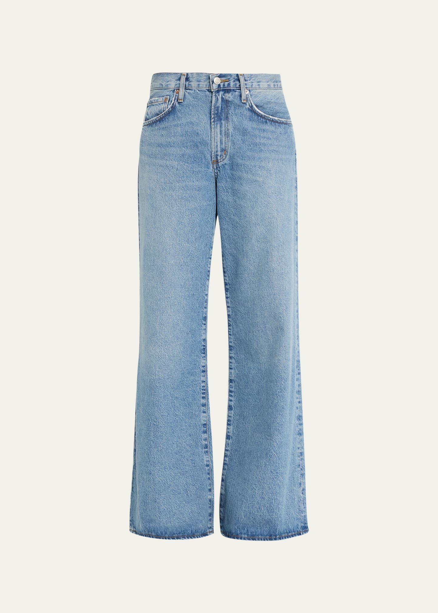 Agolde Low Slung Baggy Jeans In Libertine In Signal Med Cle