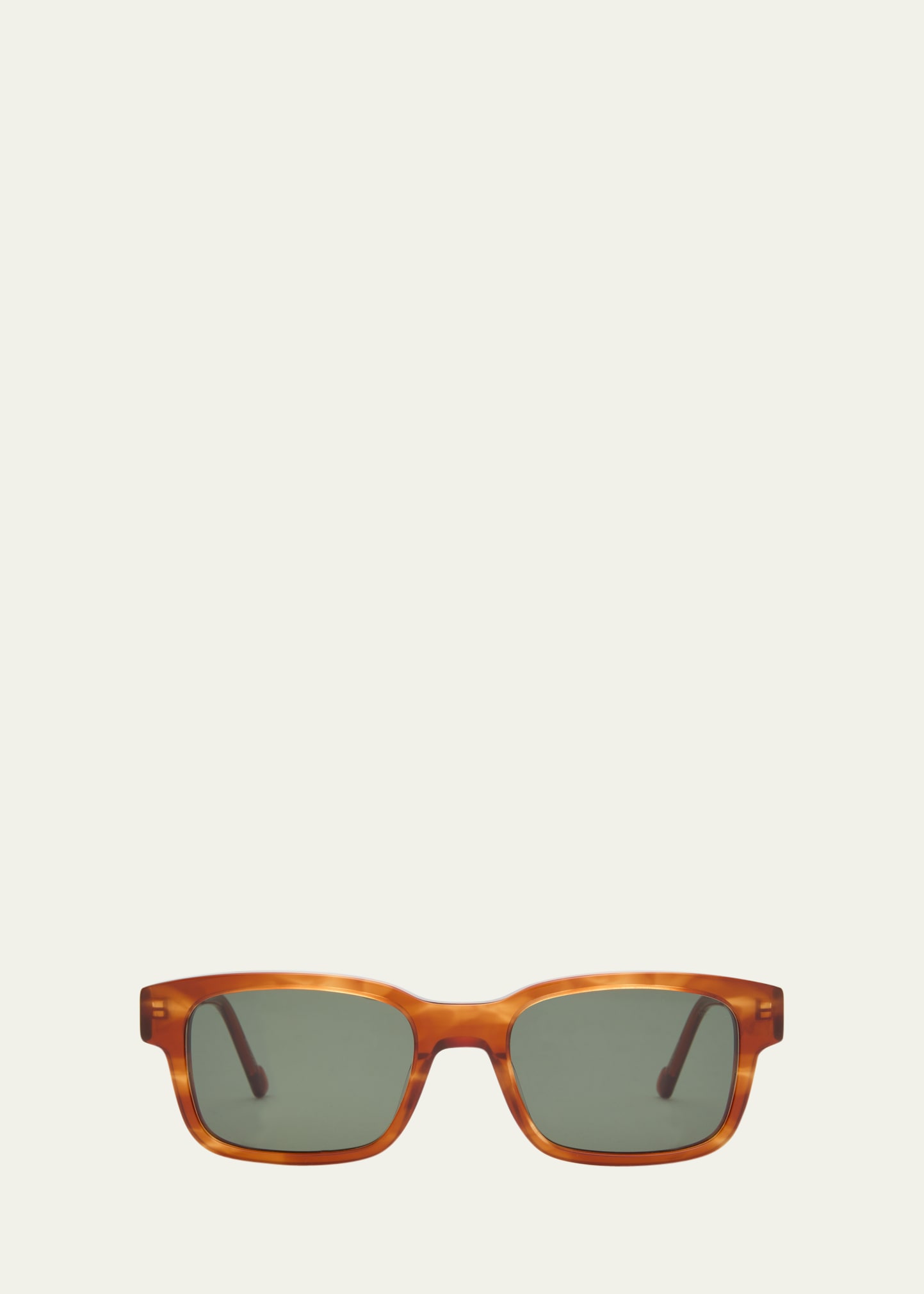 Le Specs Bio-mito Horn Acetate Rectangle Sunglasses In Multi