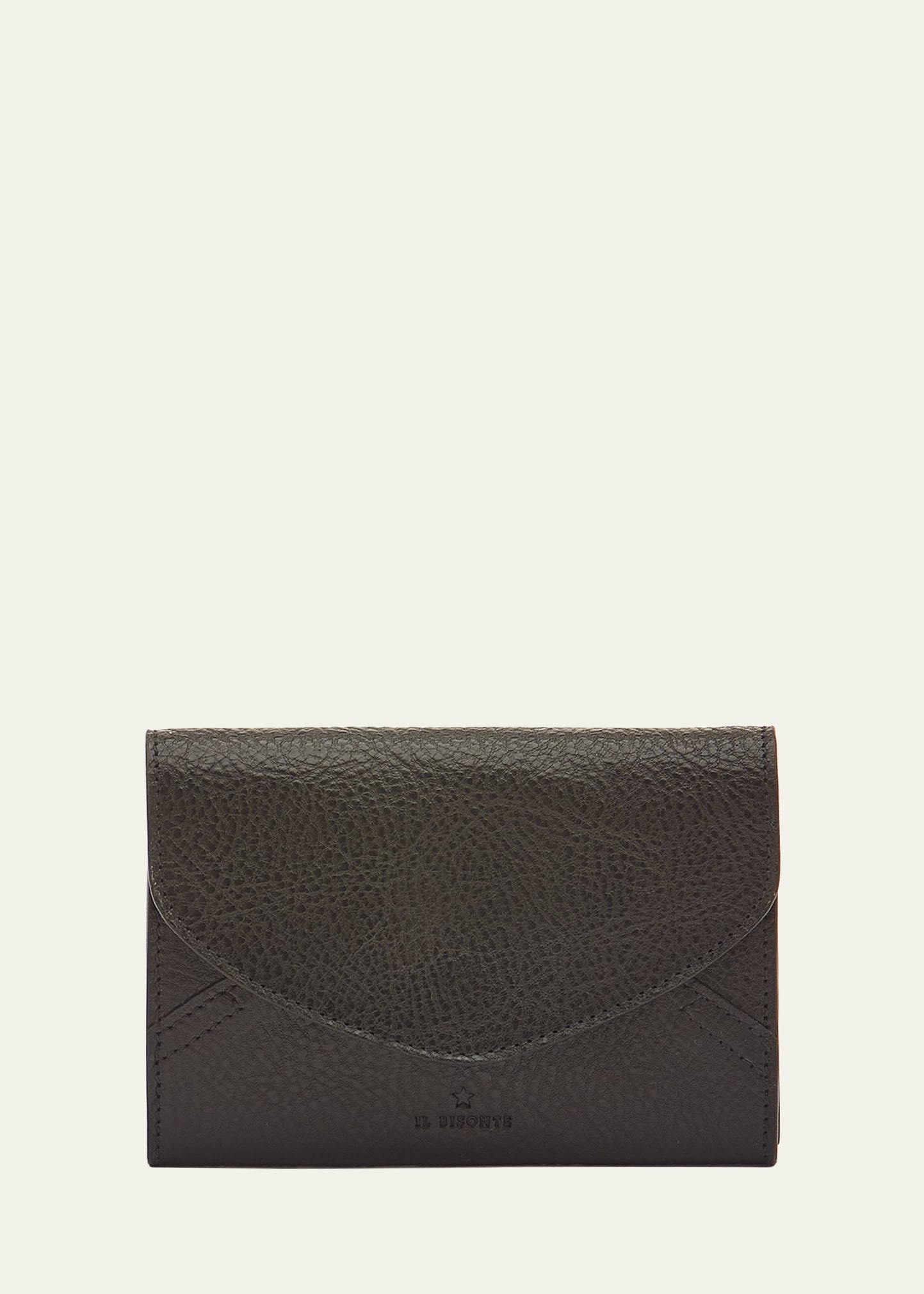 Il Bisonte Esperia Medium Leather Wallet In Black