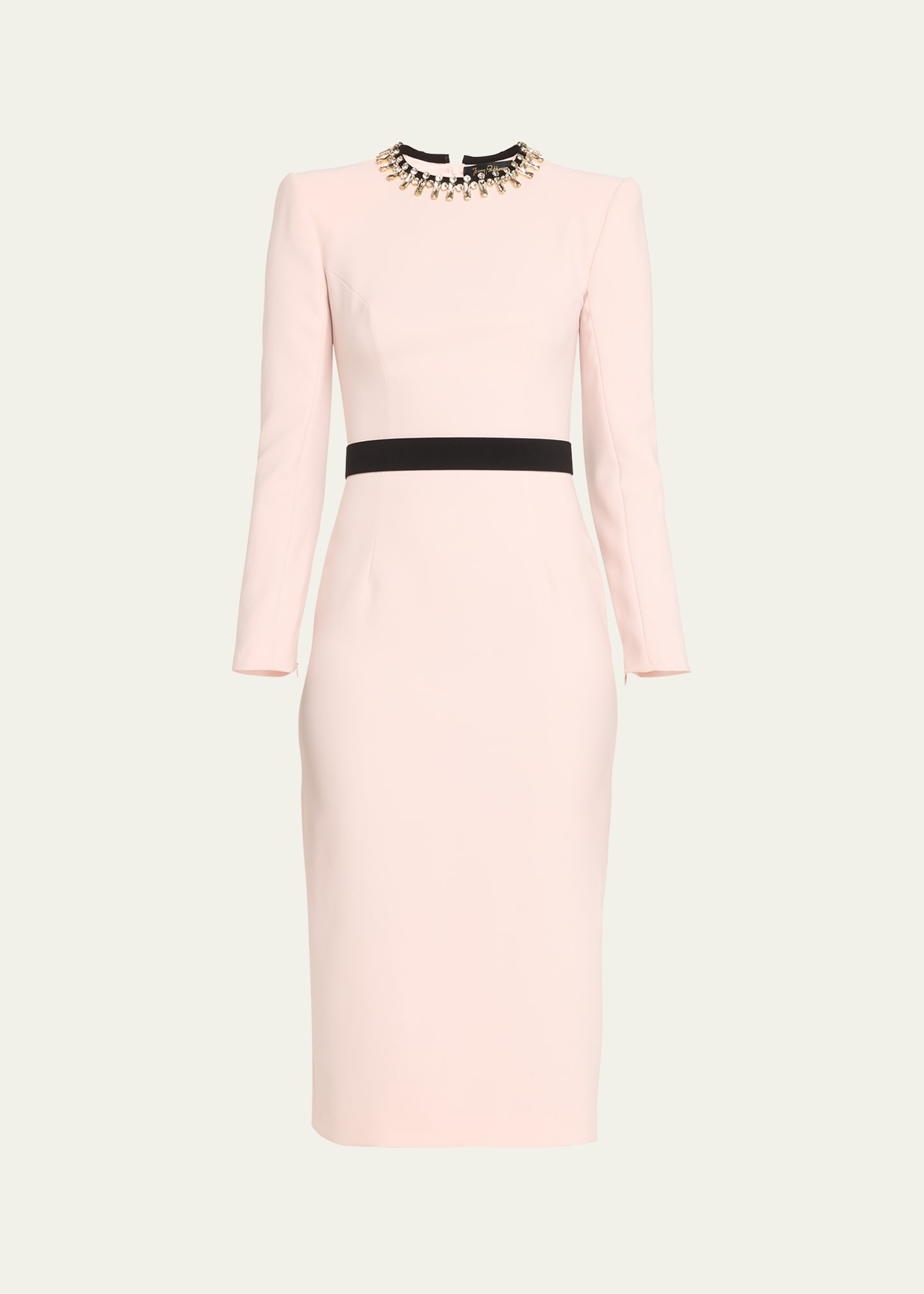 Jenny Packham Thetis Embellished Sheath Dress In Fox Coral
