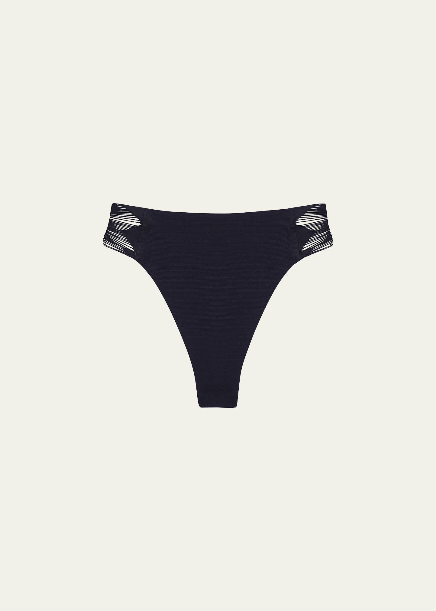 Vix Solid Zoe Gigi High-waist Bikini Bottoms In Black