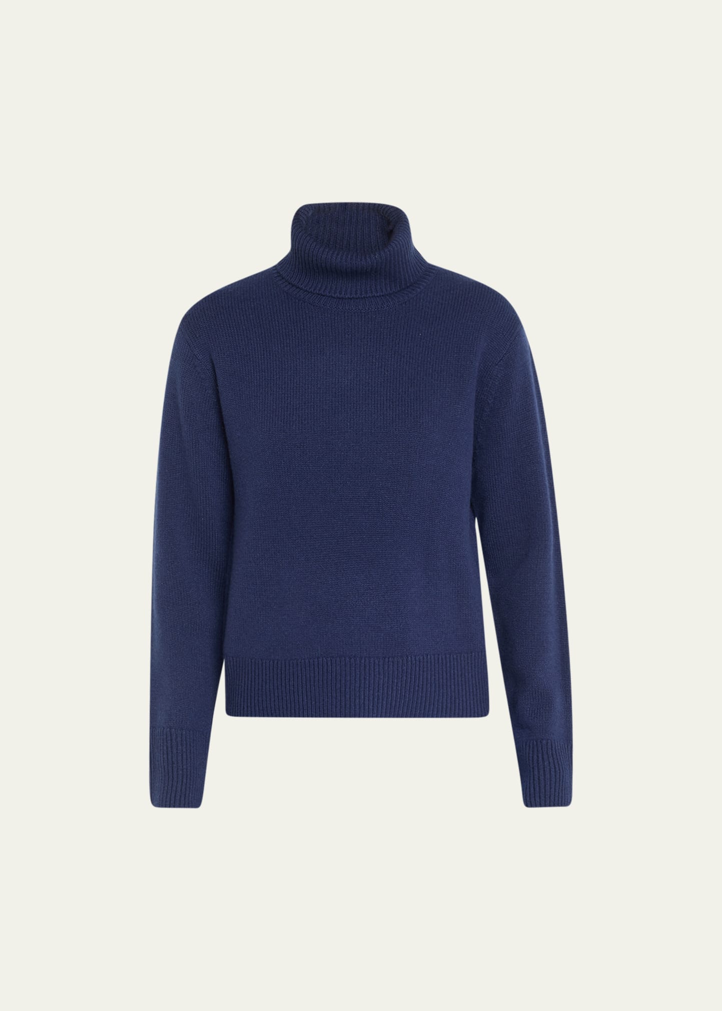 Frame Roll-neck Cashmere Sweater In Navy