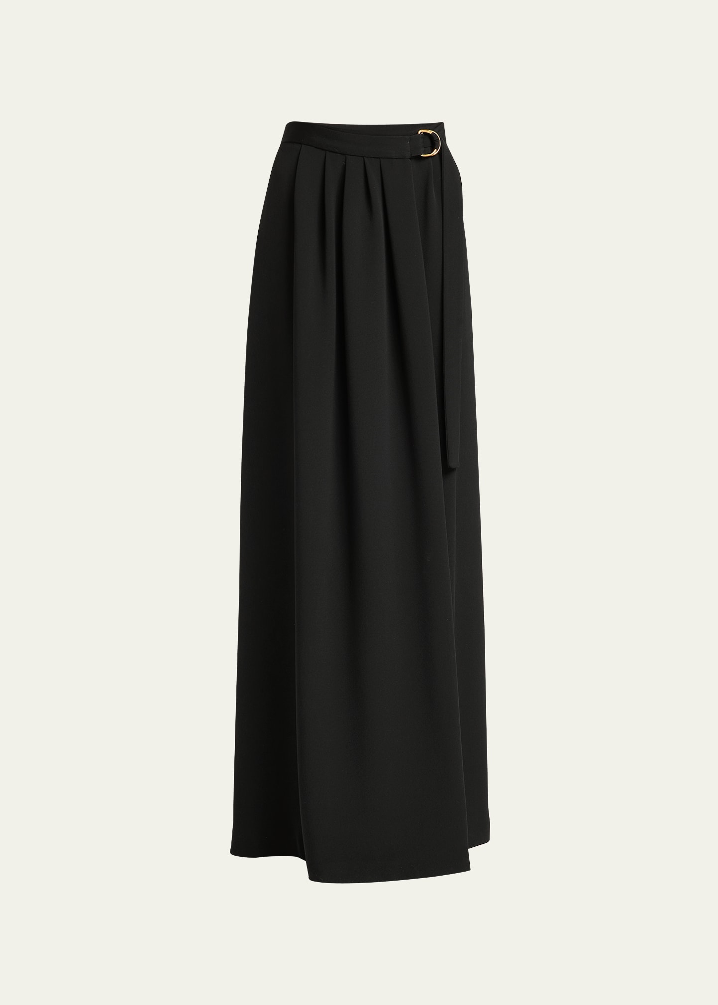 Shop Loro Piana Gonna Athina Cady Marocaine Maxi Skirt In 8000 Black