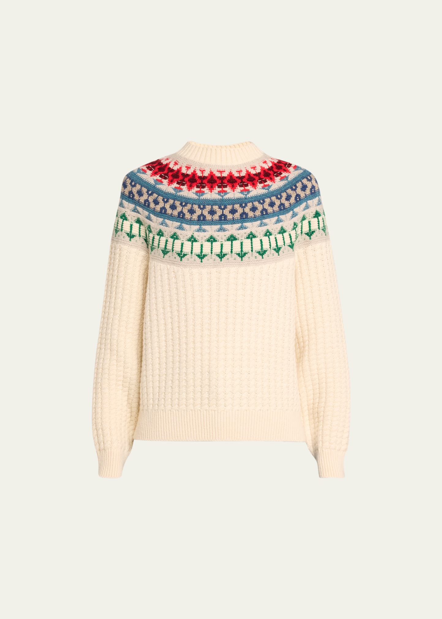 Shop Loro Piana Holiday Noel Cashmere Knit Sweater In J1n0 Fancy White