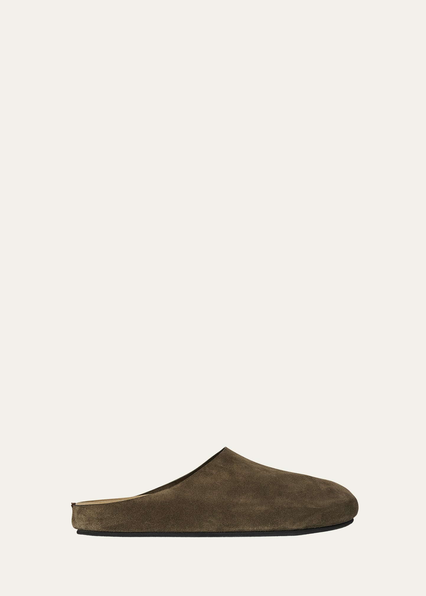 Shop The Row Hugo Suede Easy Mules In Ash