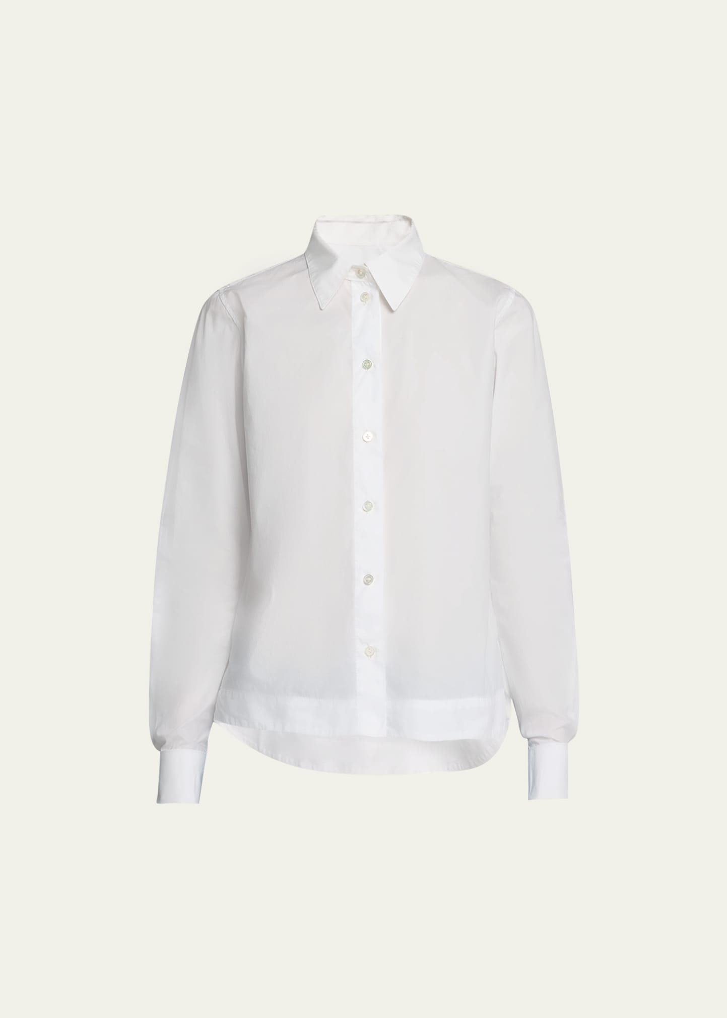 We-ar4 Cropped Collared Shirt In Bright White