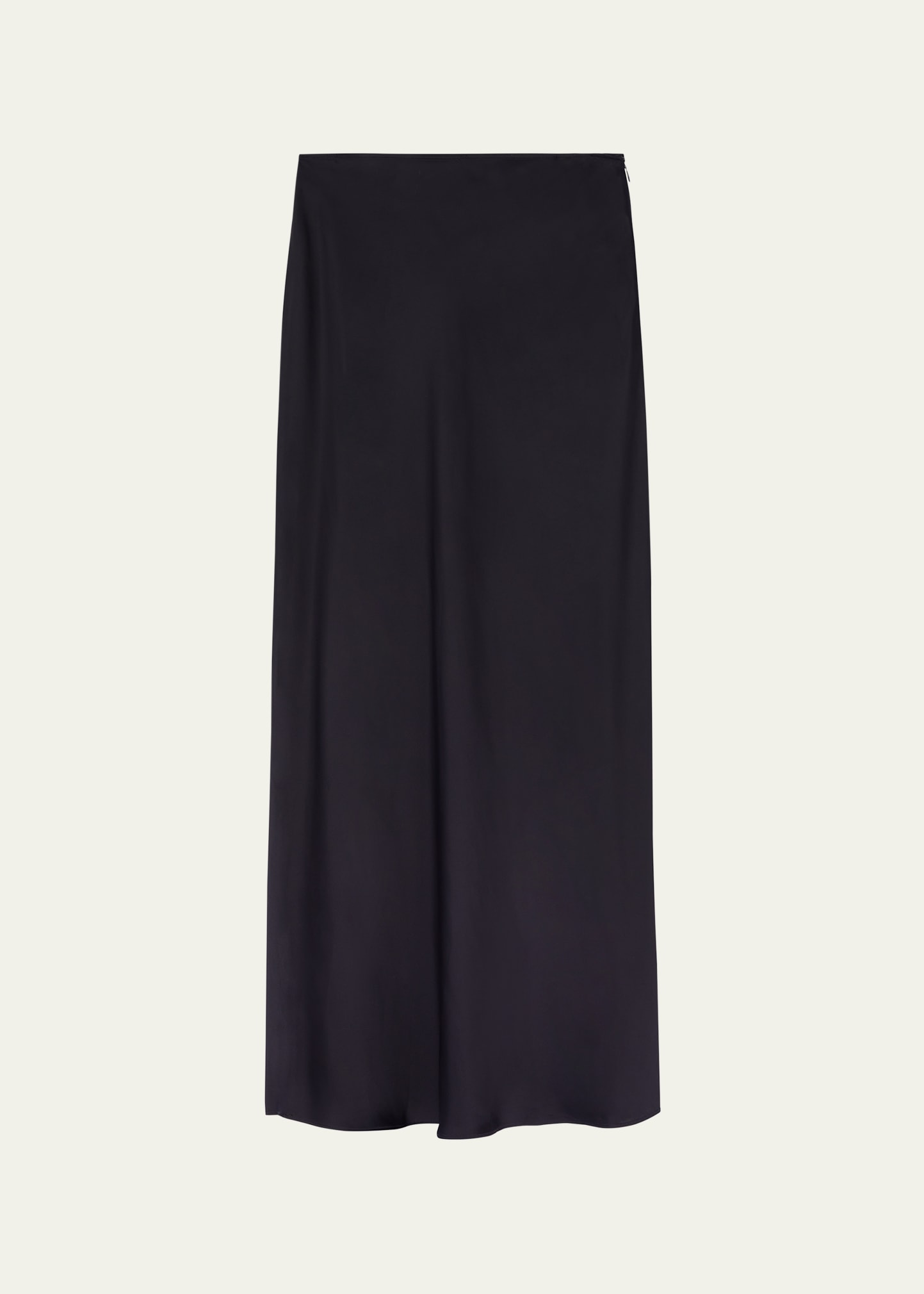 Rohe Women Long Satin Skirt In Noir