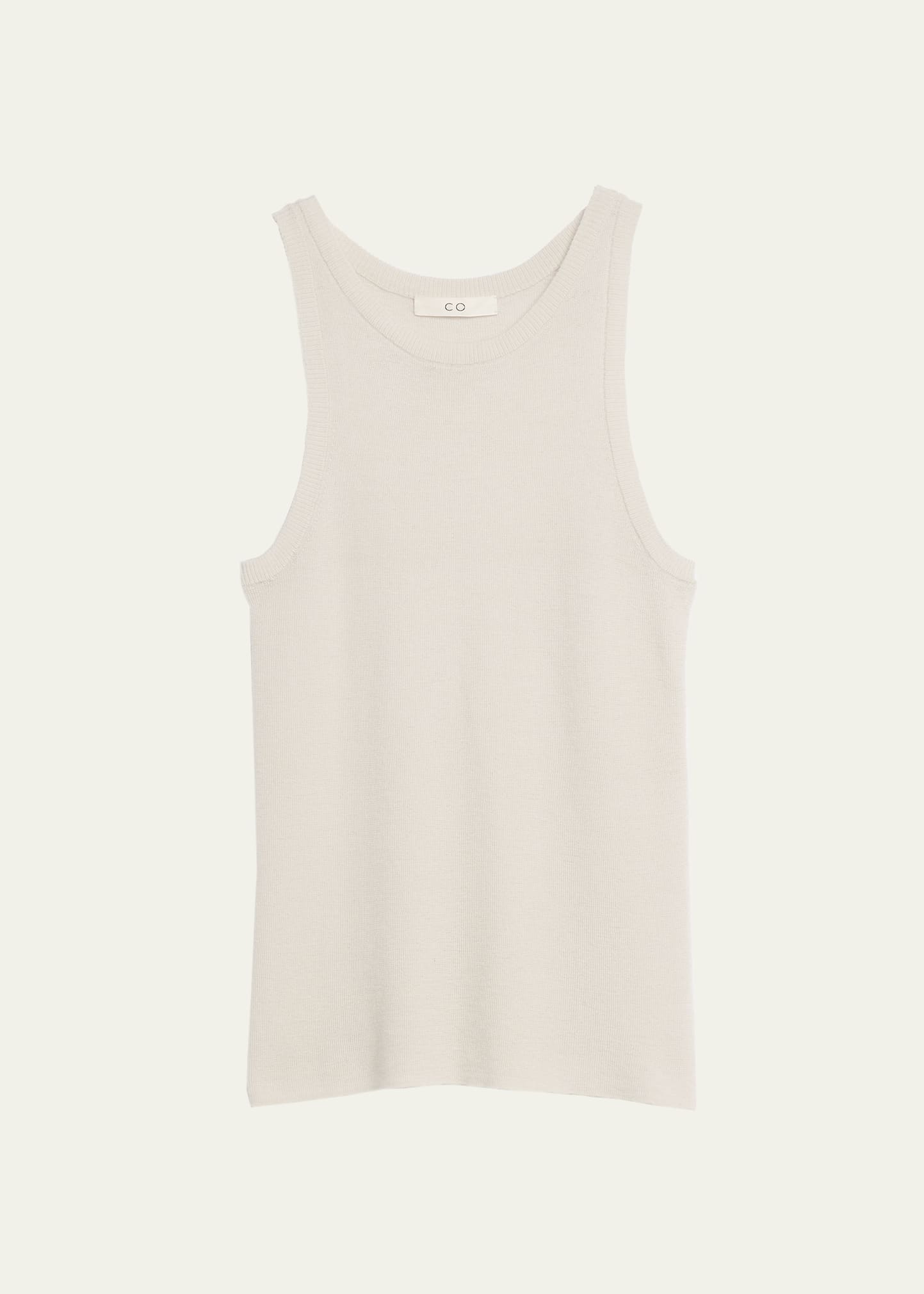 Co Cashmere Tank Top In Light Blue