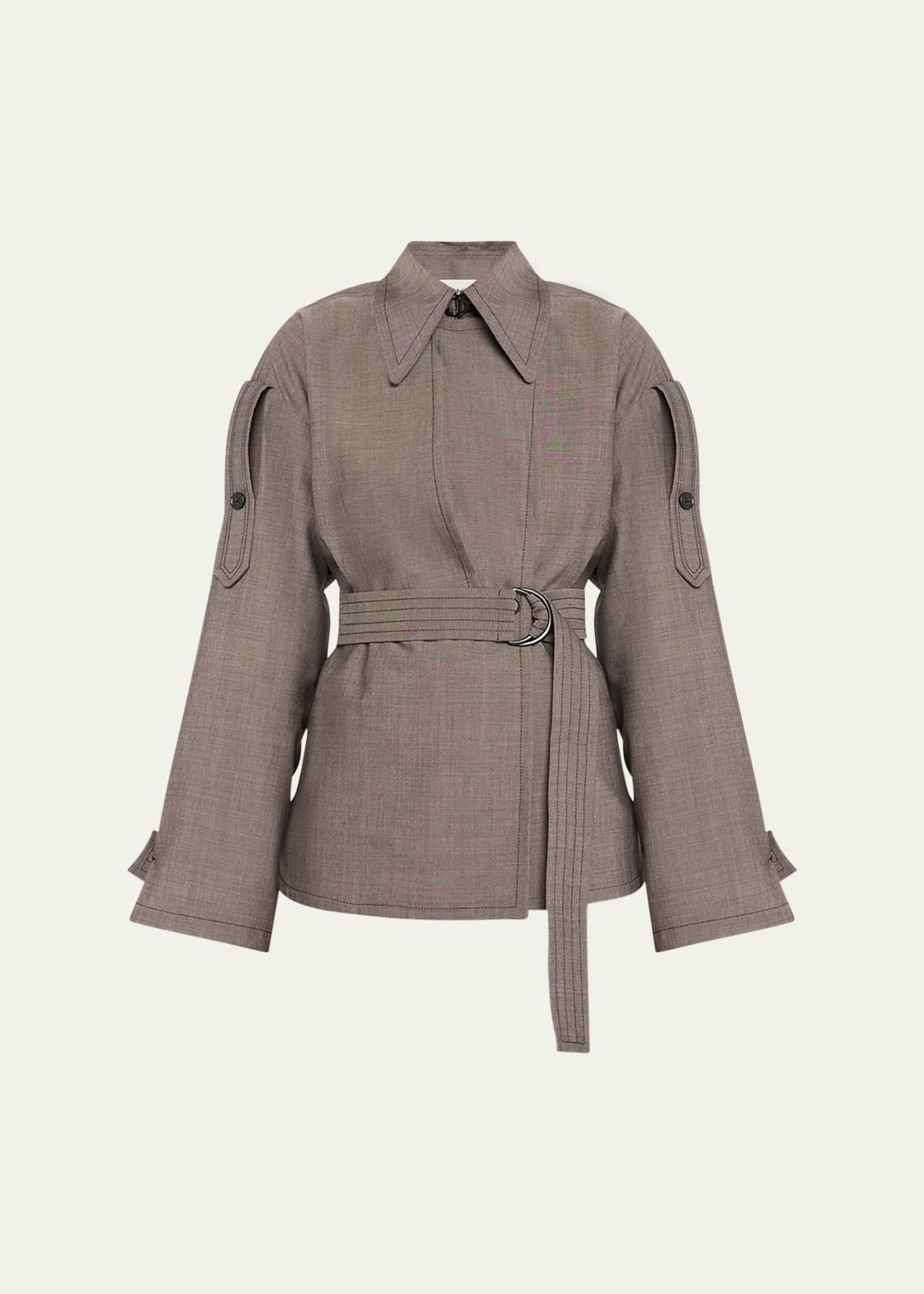 Pera Belted Trench Shirt