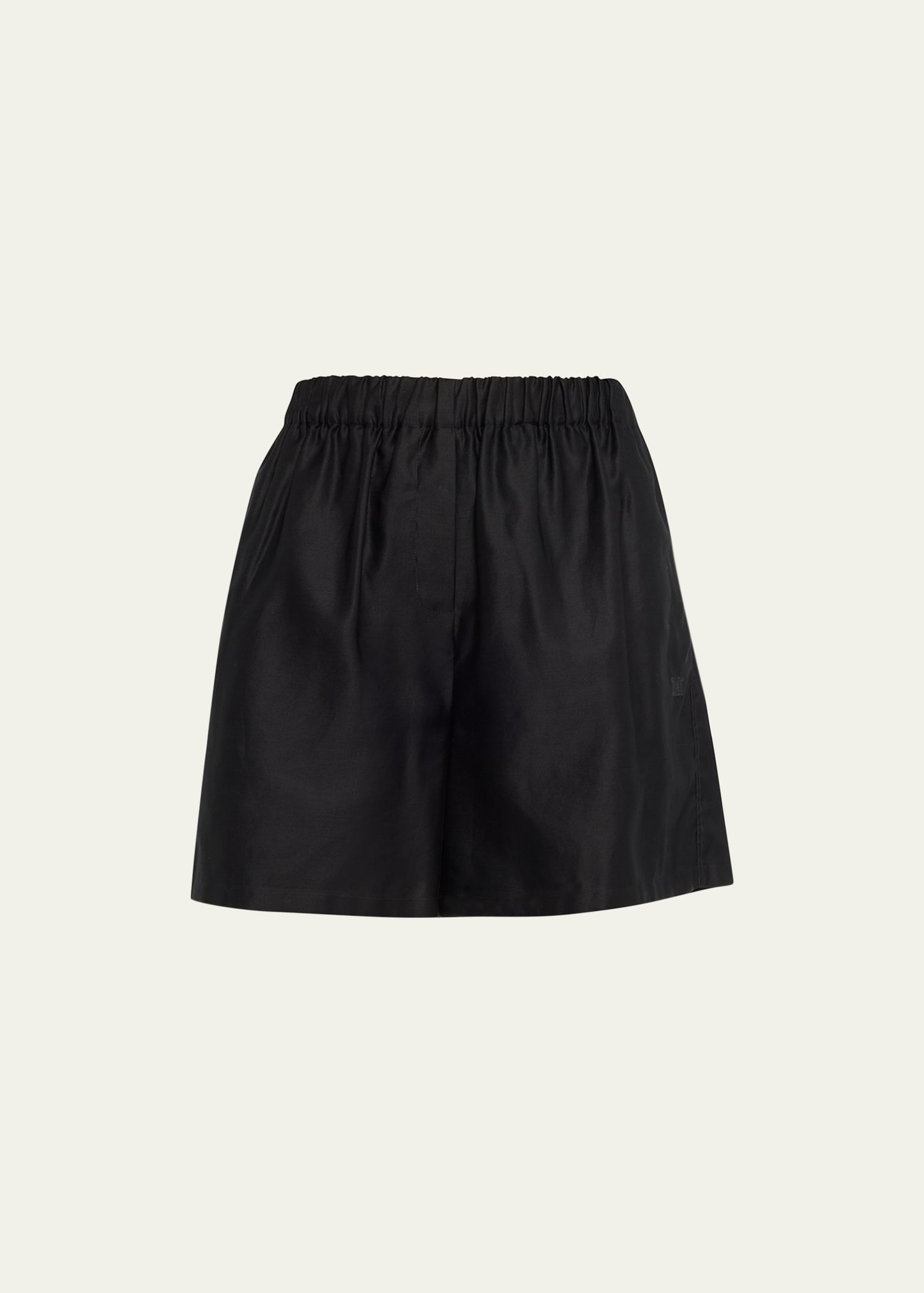 Shop Max Mara Piadena Pull-on Shorts In Black