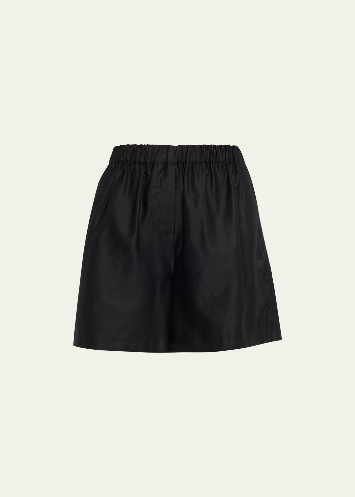 Max Mara Piadena Pull-on Shorts In Black