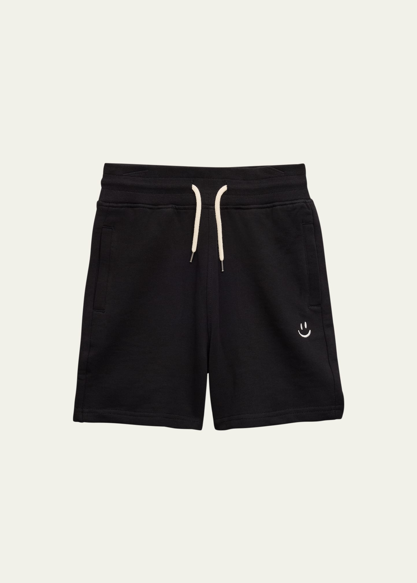 Shop Molo Boy's Alw Drawstring Shorts In Black