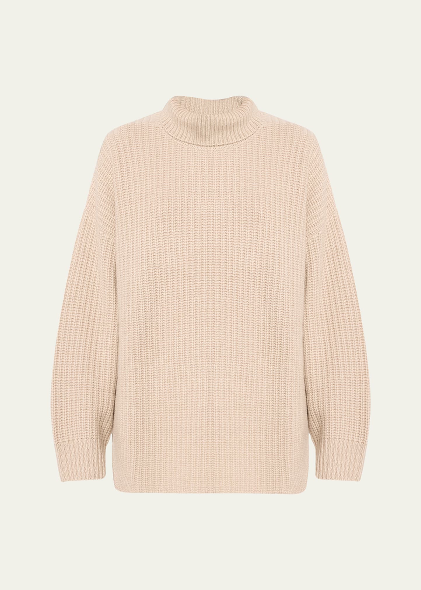 Therese Cashmere Ribbed Turtleneck Sweater