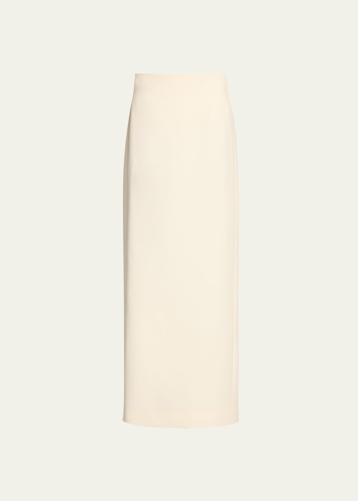 Shop Wardrobe.nyc Long Column Wool Skirt In Off White