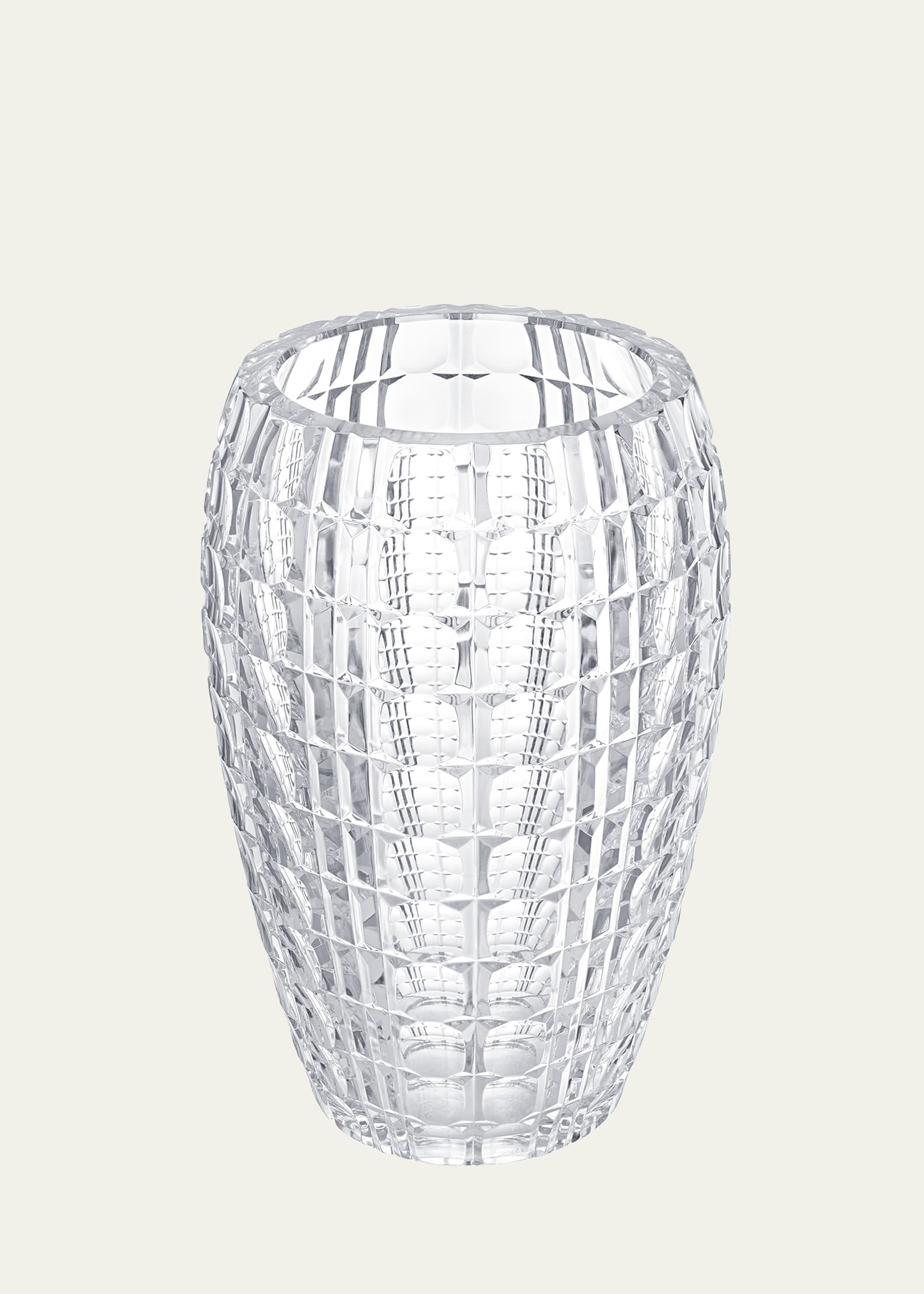 Saint Louis Crystal Patrimoine Guipure Vase - 15" In Clear