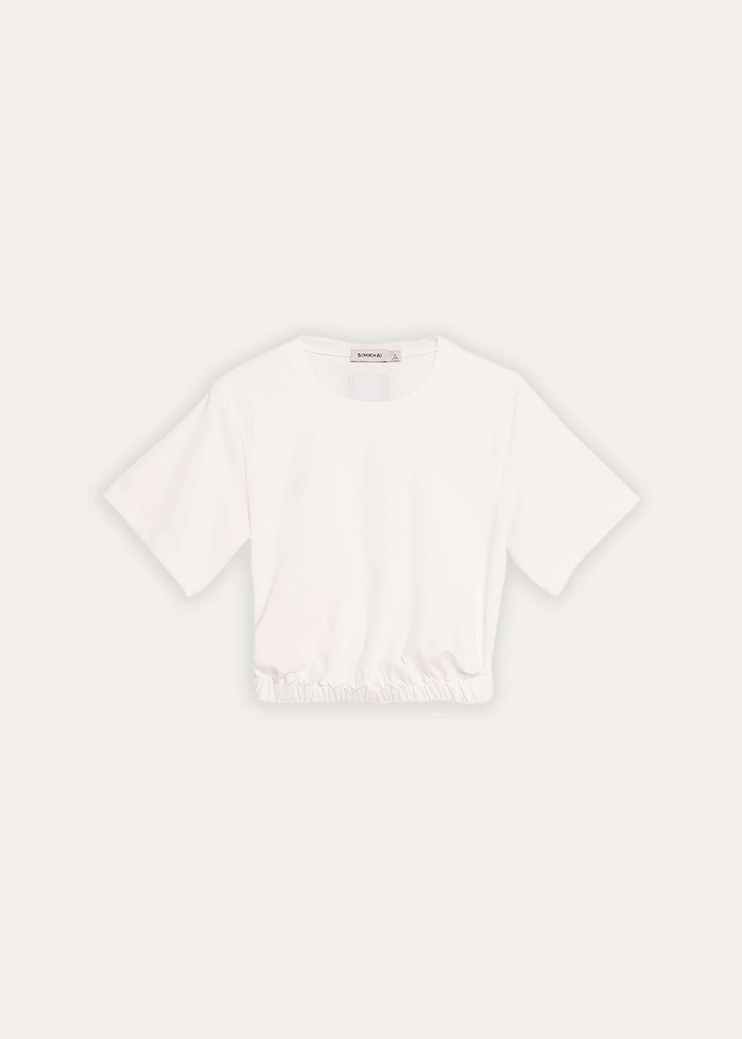 Simkhai Jojo Cropped Tee In White