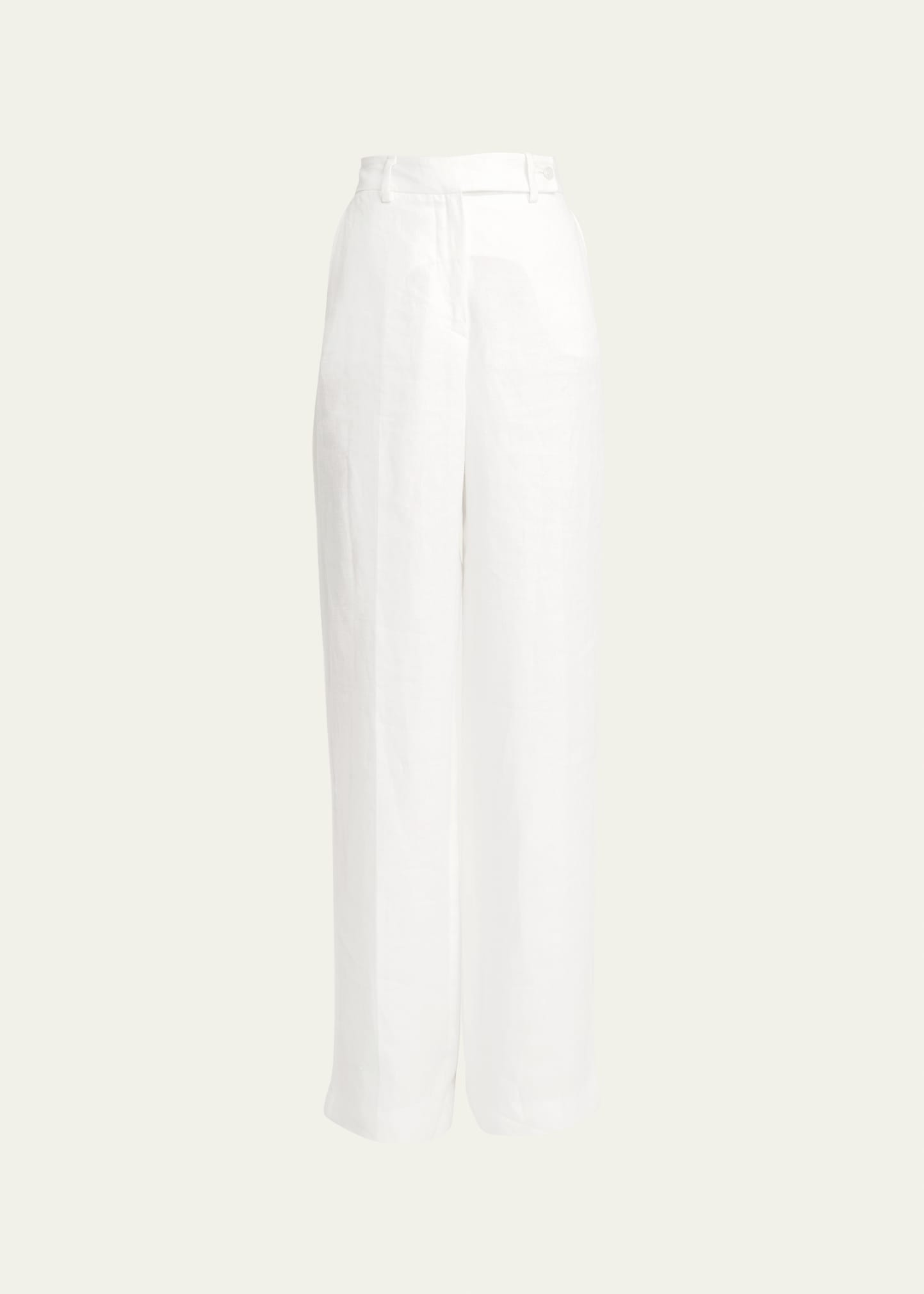 Shop Kiton Wide-leg Viscose Trousers In Cream Mult