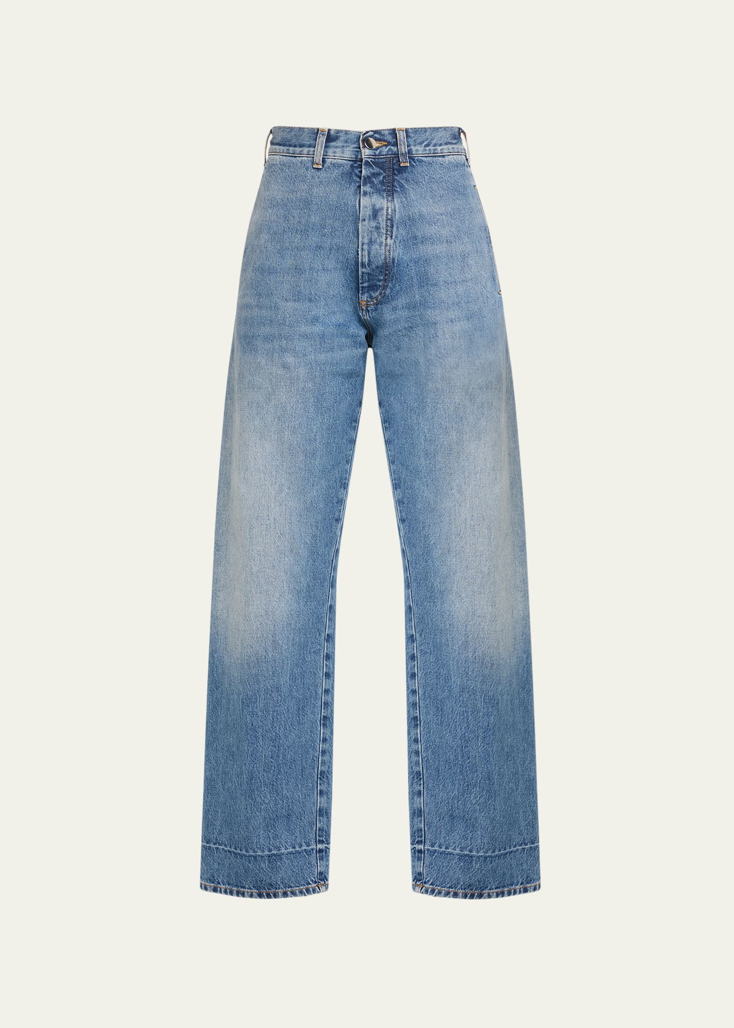 Denim Belted Trousers