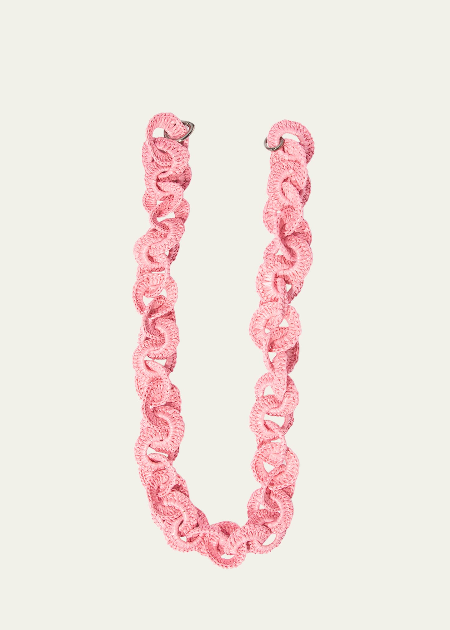 Maria La Rosa Circle Shoulder Strap In Crochet Natural 0