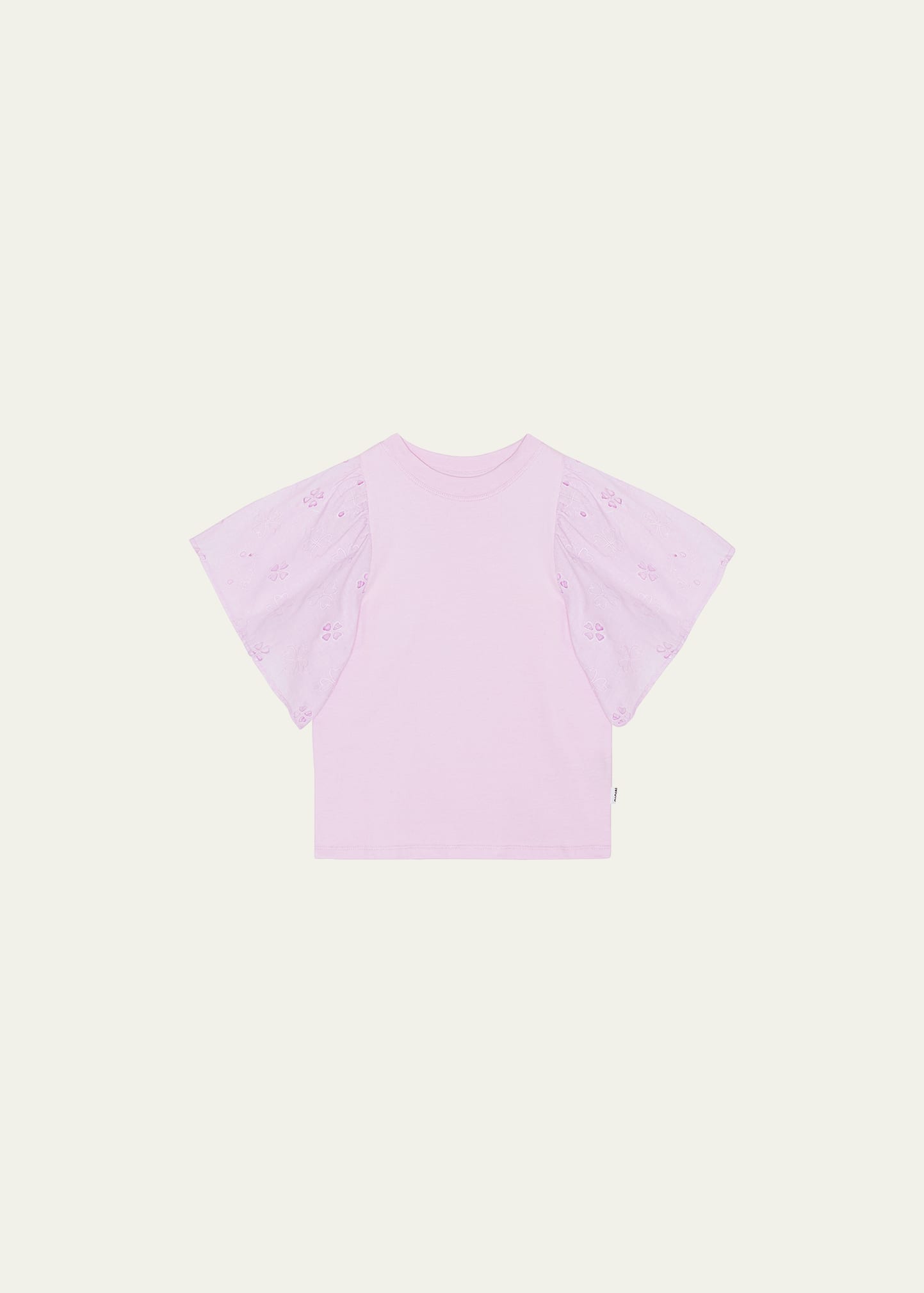 Girl's Ritza Combo Puff Sleeve T-Shirt, Size 4-6