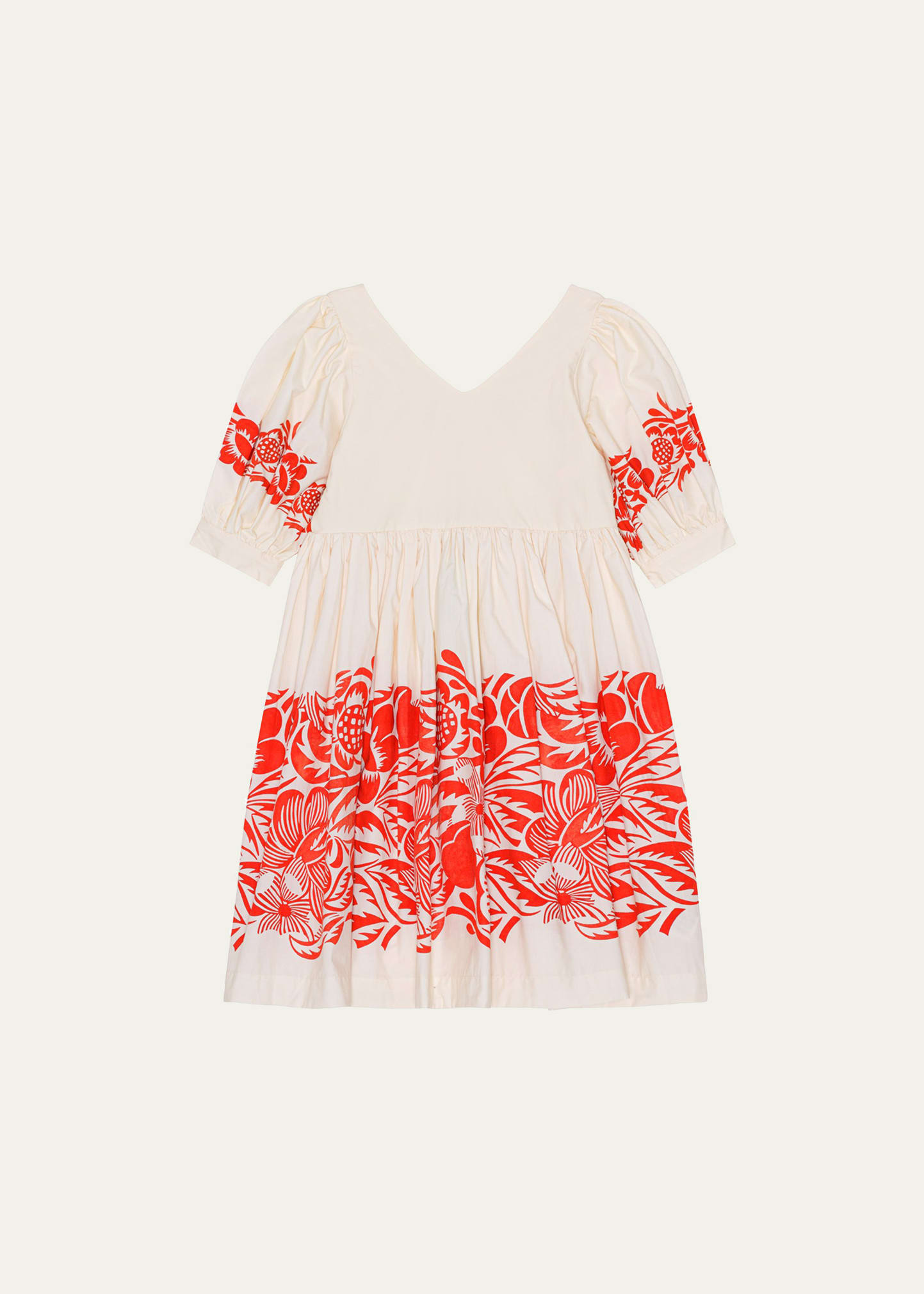 Girl's Camilo Floral-Print Dress, Size 7-14