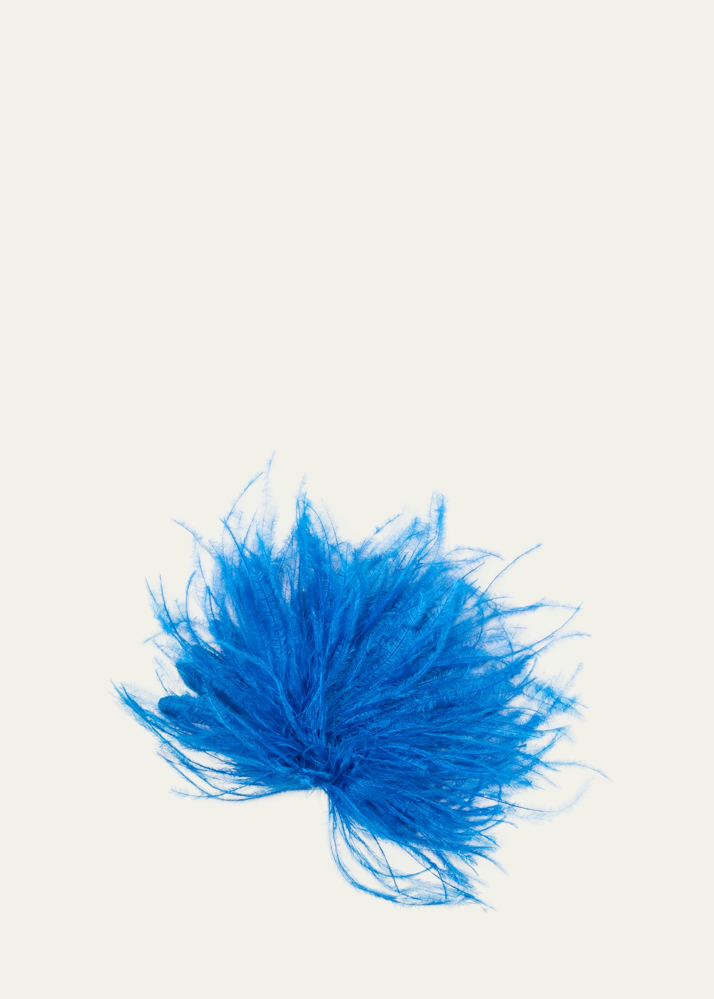 Indress Feathered Brooch In Bleu Klein