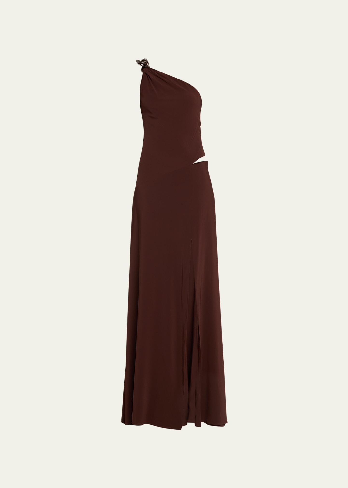 Nix One-Shoulder Cutout Gown