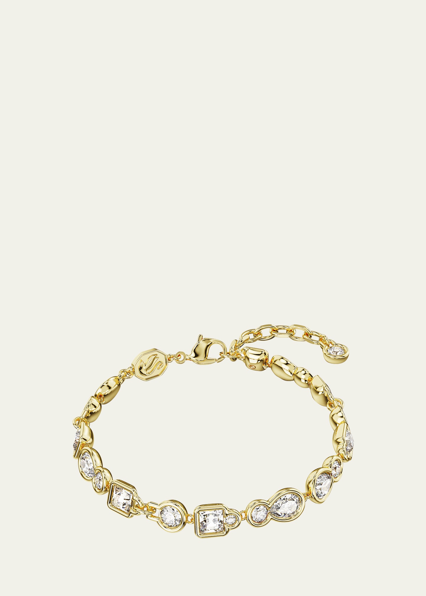 Shop Swarovski Dextera Gold-tone Mix-cut Crystal Bracelet