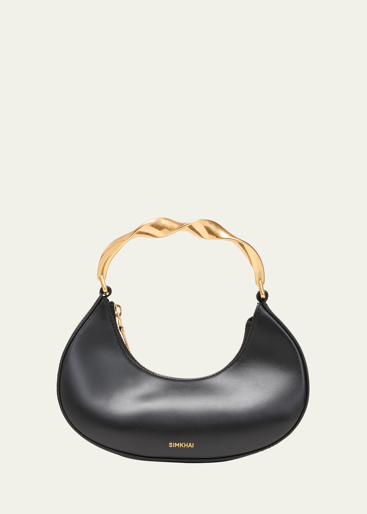 Nixi Twist Leather Top-Handle Bag