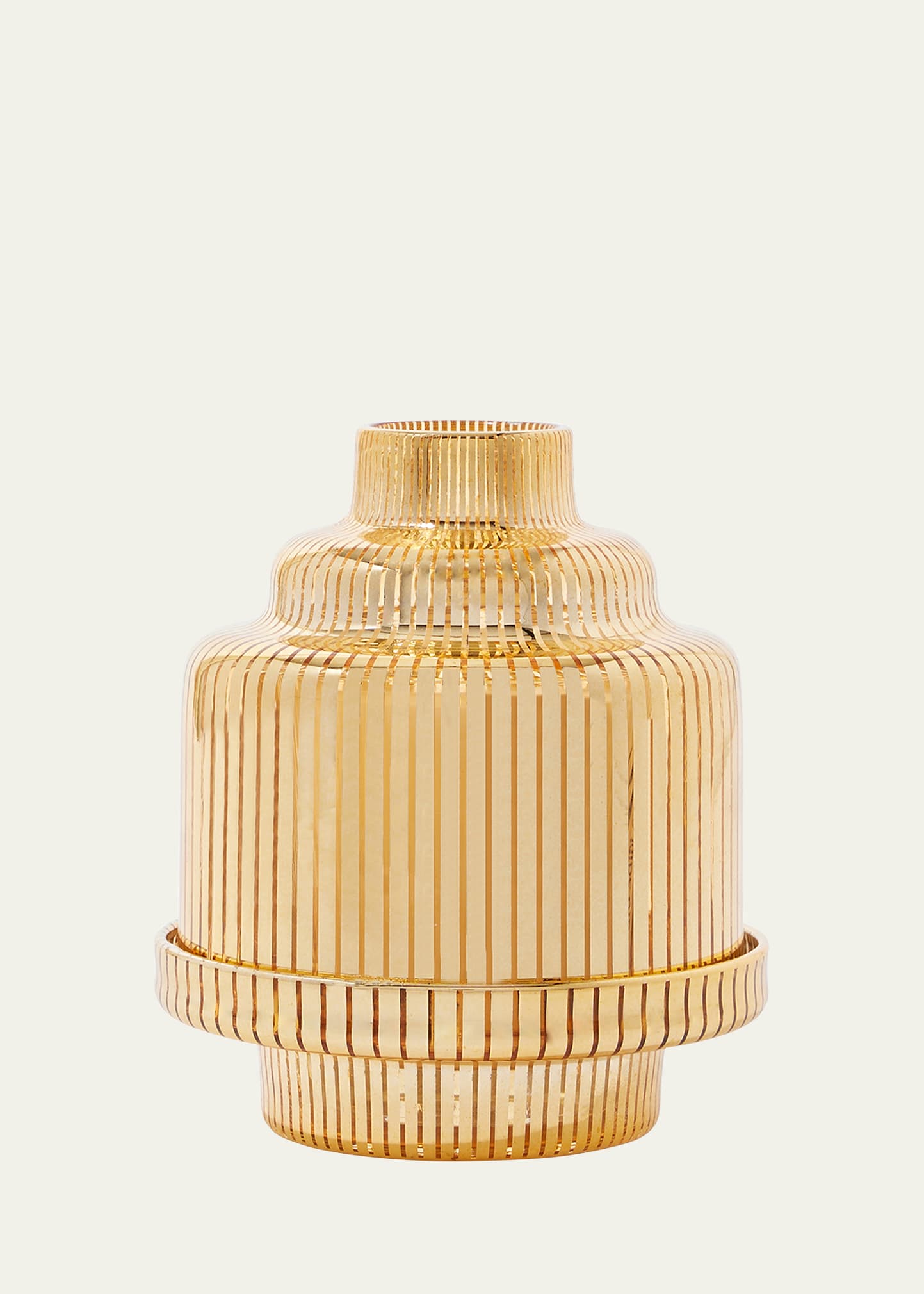 Diptyque Gold Pyramid Candle Holder For 6.5 Oz. Candle