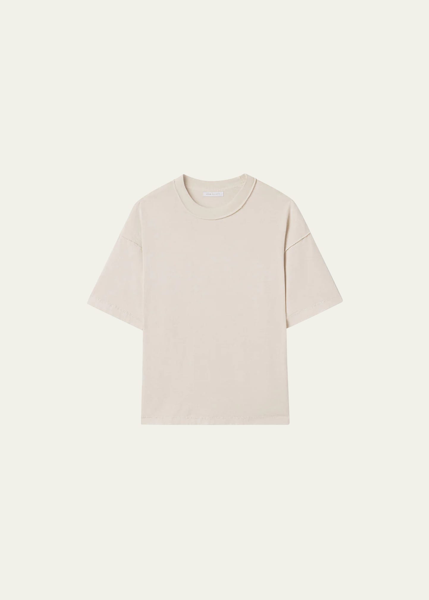 John Elliott Men's Reversed Cropped T-shirt In Dust