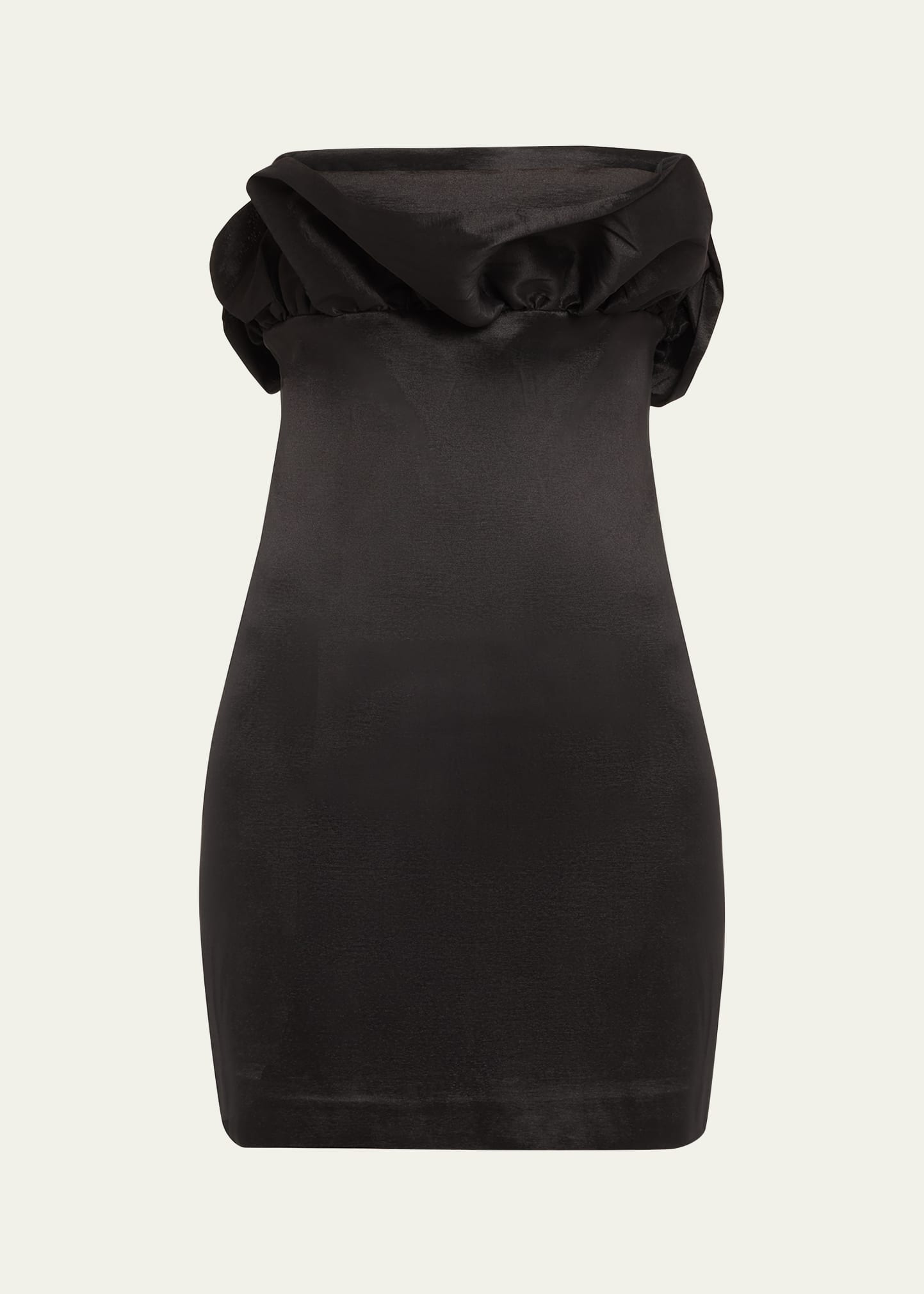 Kika Vargas Sian Strapless Mini Dress In Black