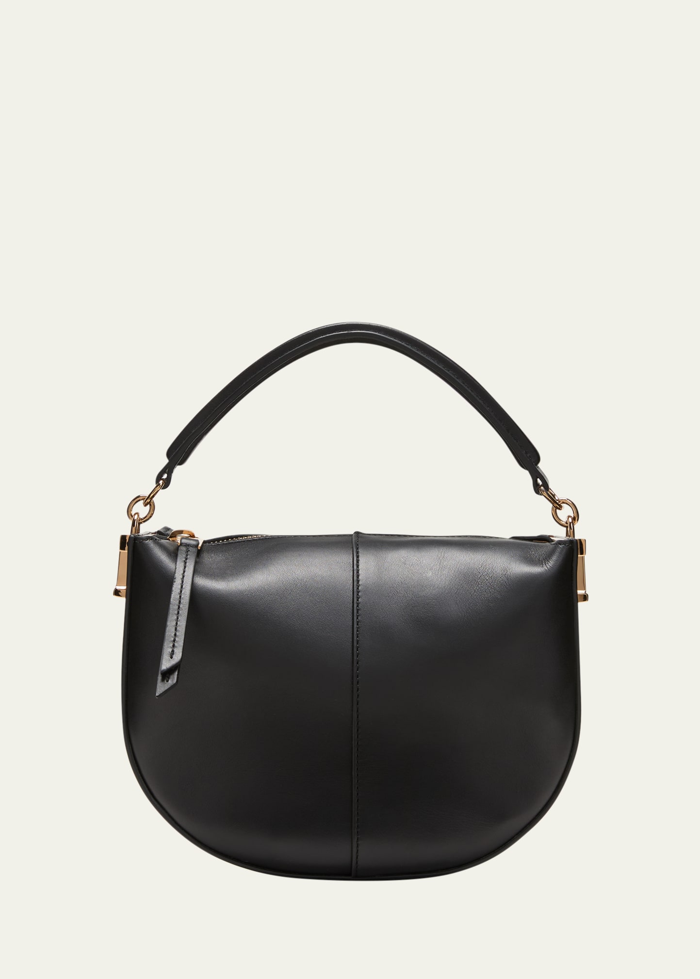 Tod's Small Tst Hobo Zip Leather Bag In Black
