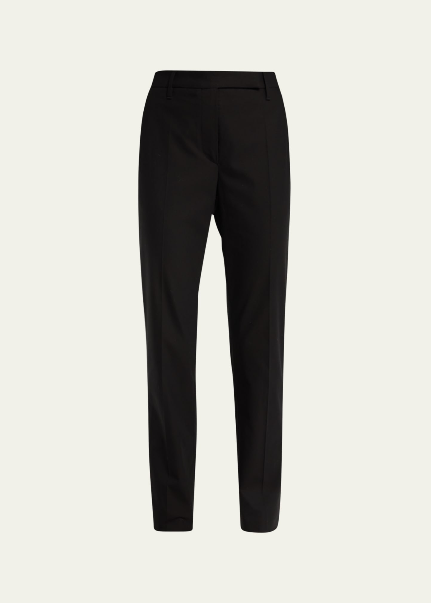 Shop Brunello Cucinelli Cotton Straight-leg Pants In C101 Black