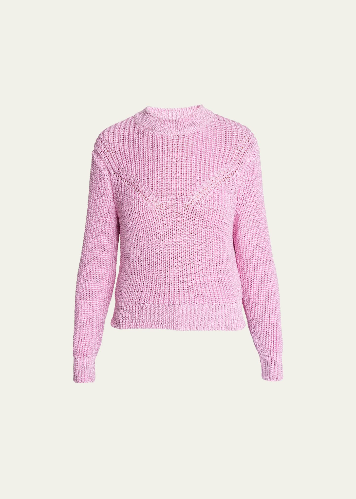 Isabel Marant Yandra Ribbed Sweater In Light Pink