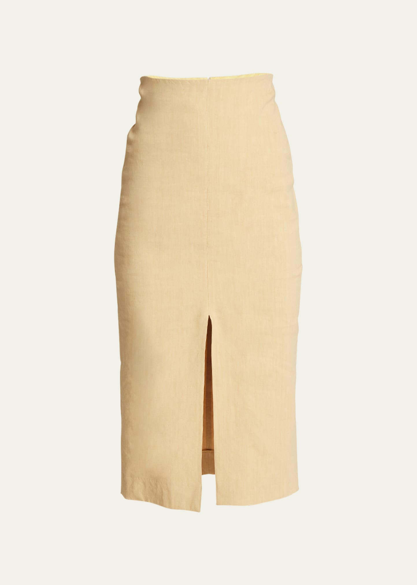Isabel Marant Mills Pencil Midi Skirt In Straw