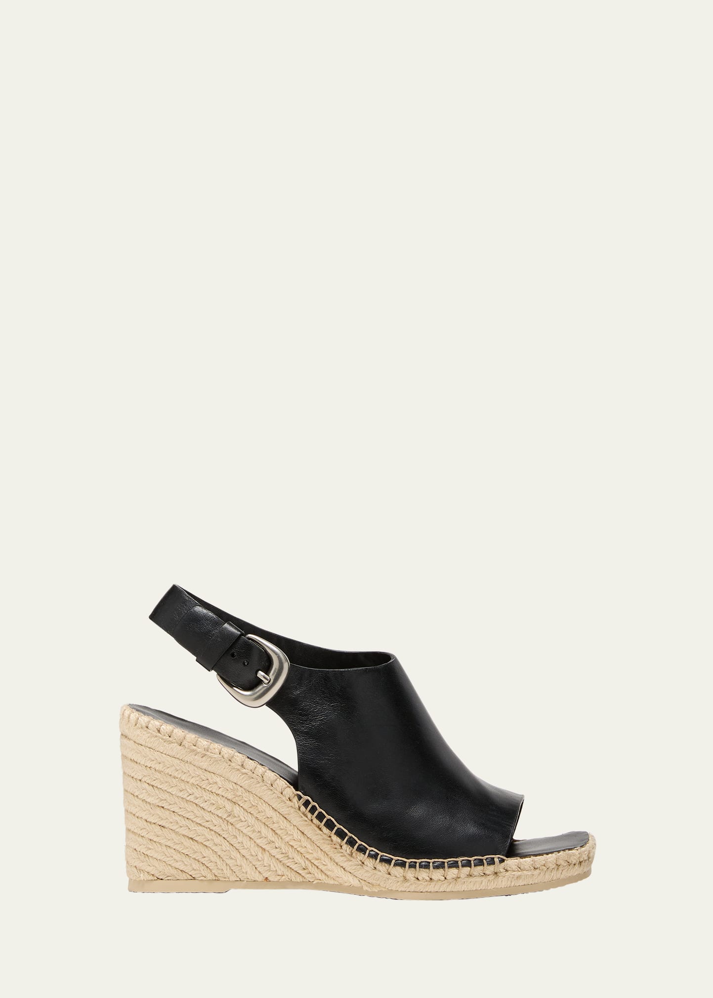 Gabriela Leather Wedge Slingback Espadrilles