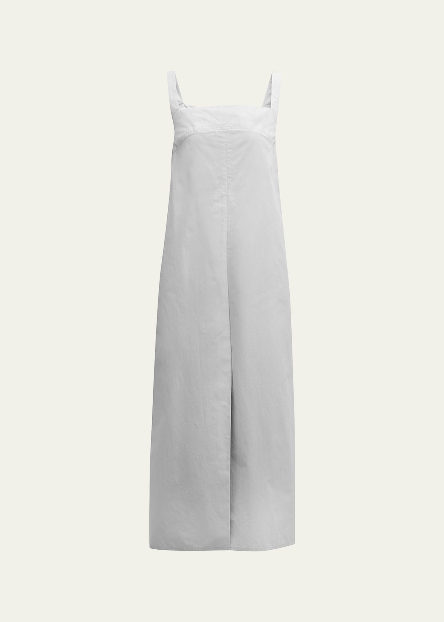 Loulou Studio Makeen Poplin Midi Dress In White