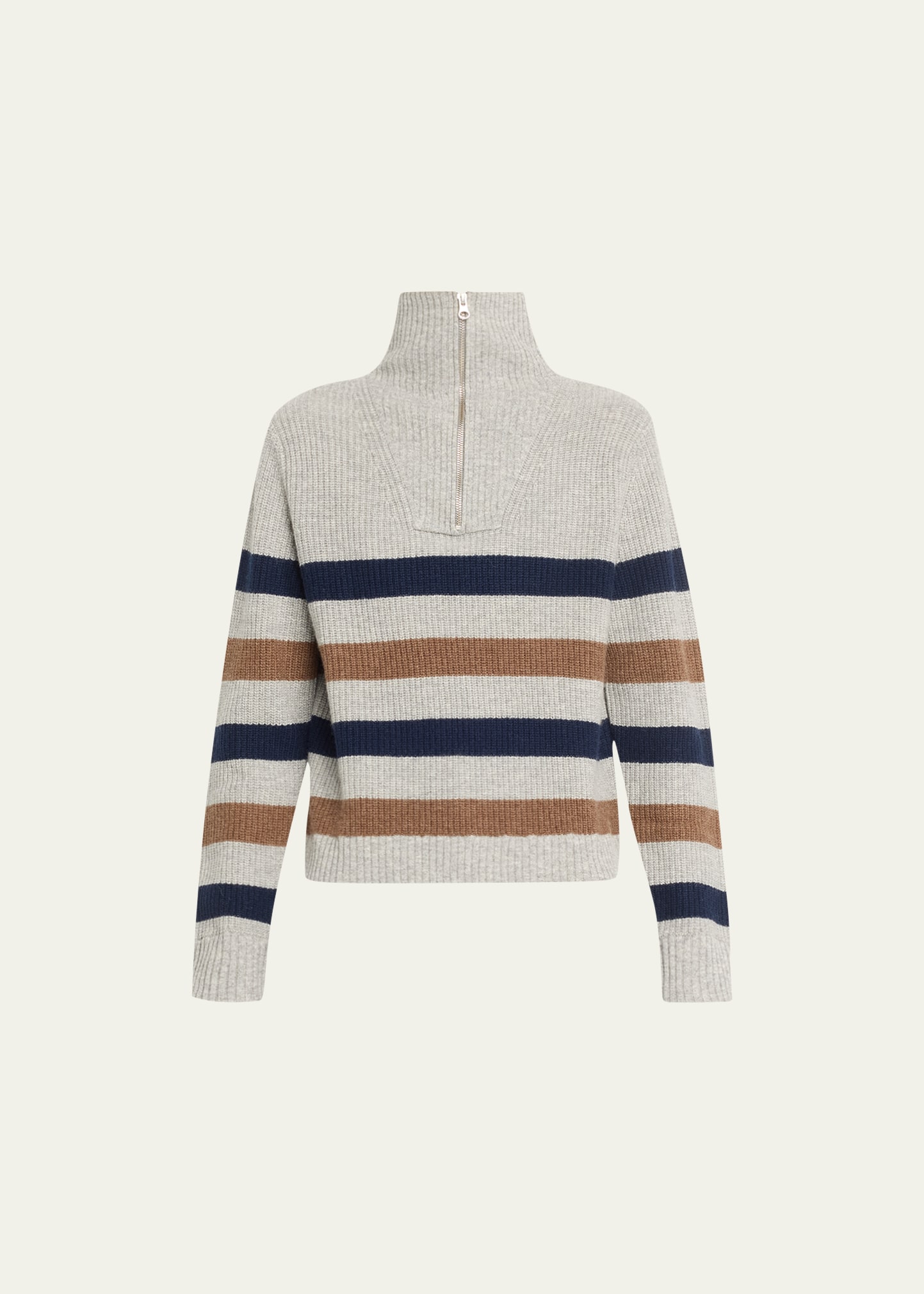 The Morgan Wool and Cashmere Quarter-Zip Sweater