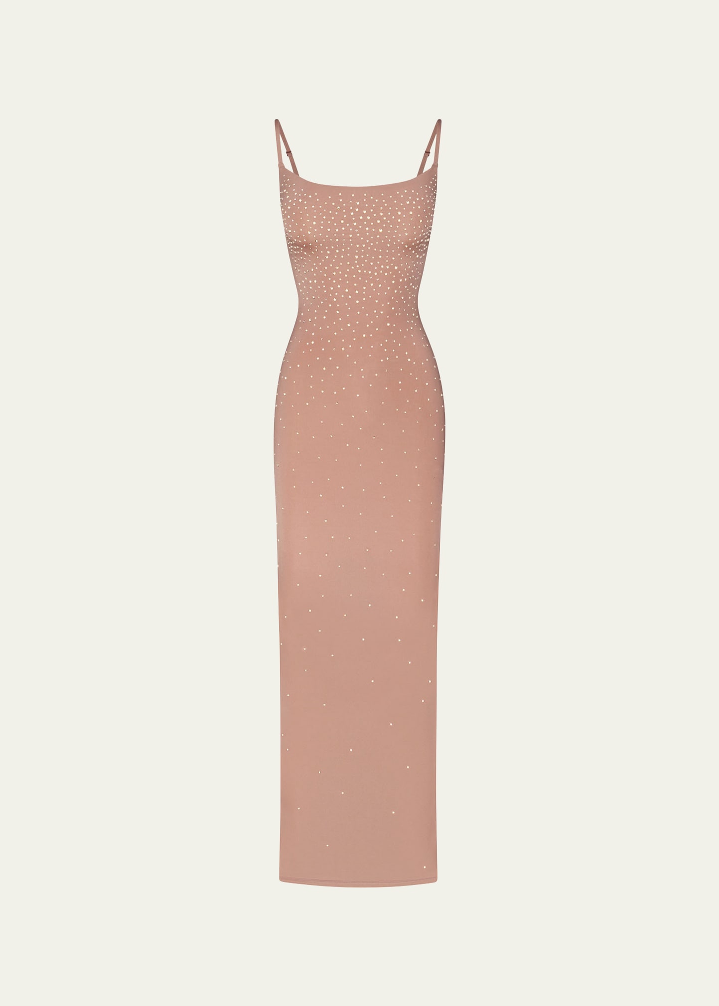 SWAROVSKI X SKIMS JELLY SHEER CRYSTAL-EMBELLISHED CAMI MAXI DRESS 