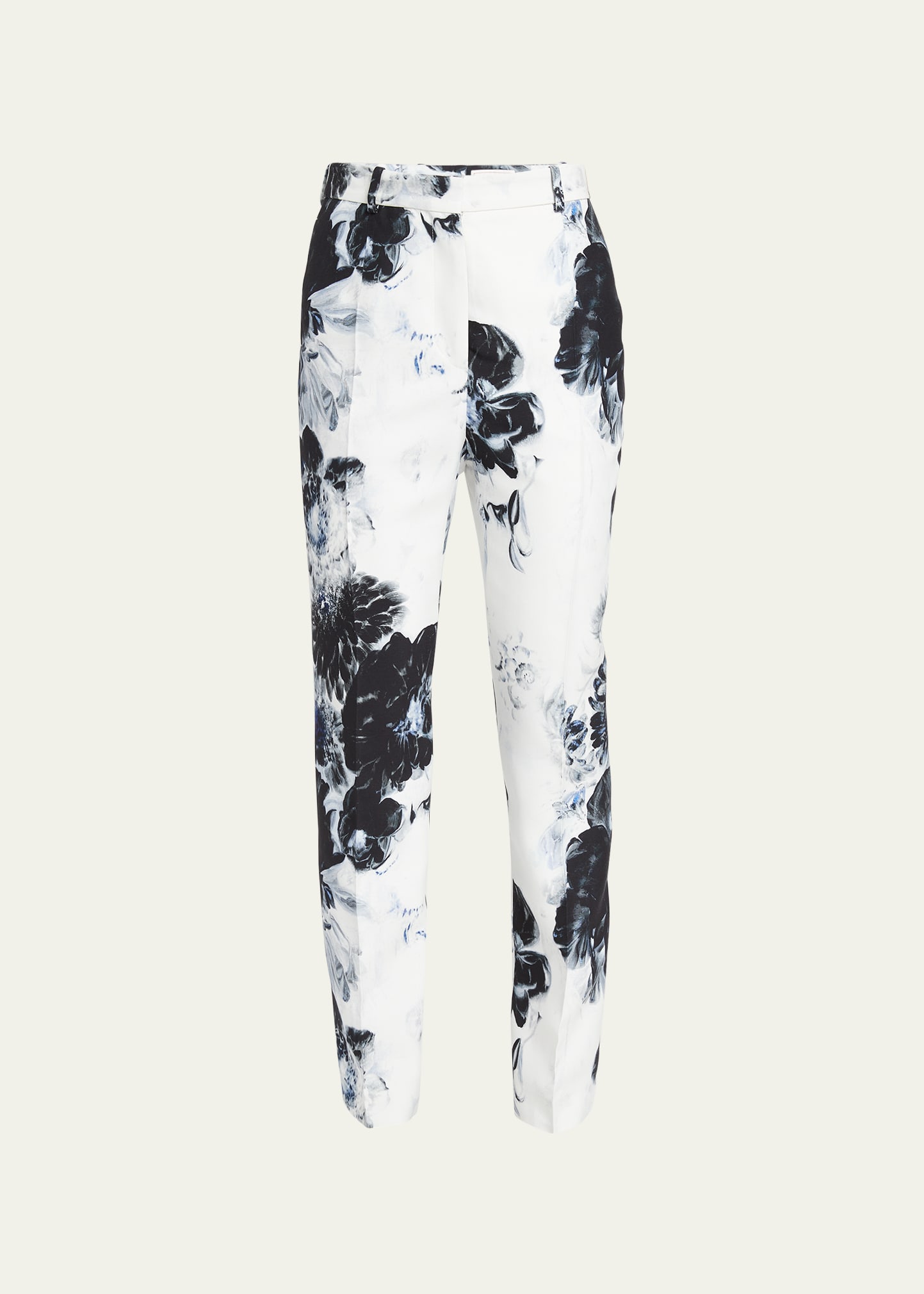 X-Ray Floral Print Straight-Leg Trousers