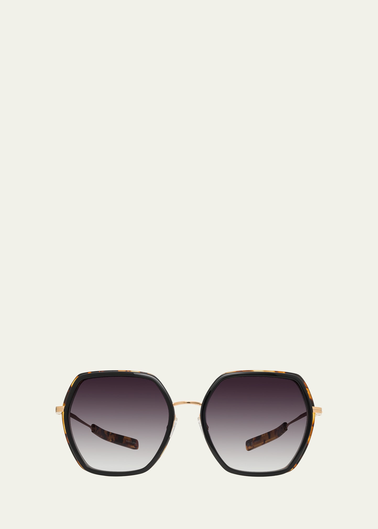 Barton Perreira Pickford Plastic & Metal Butterfly Sunglasses In Black