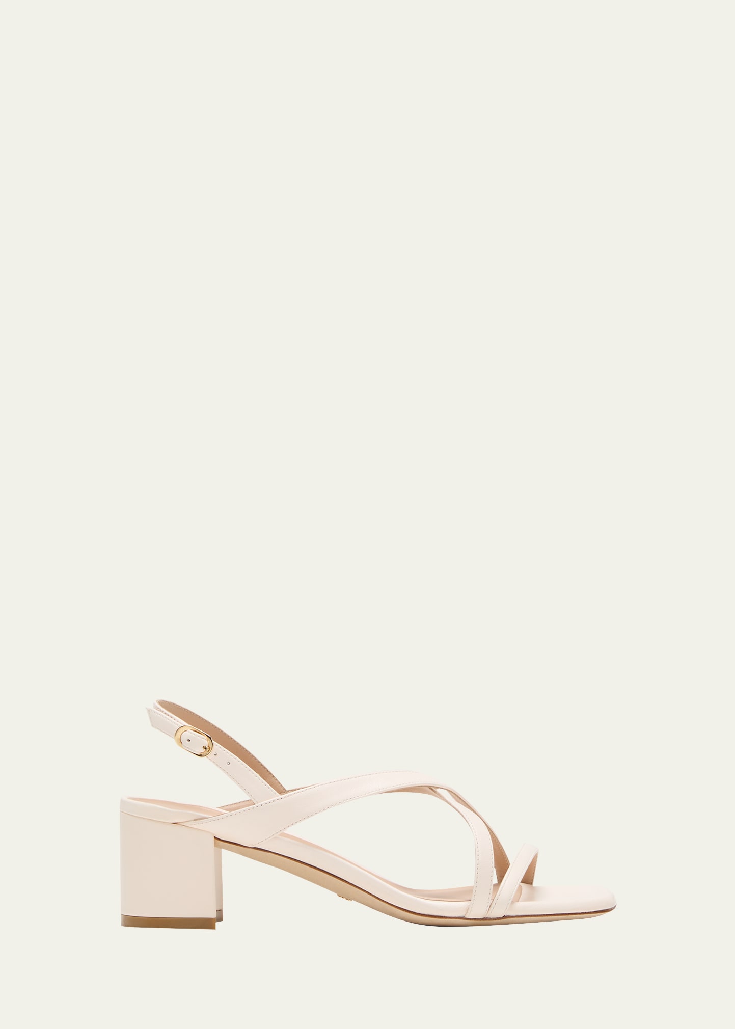 Shop Stuart Weitzman Oasis Maui Leather Slingback Sandals In Seashell