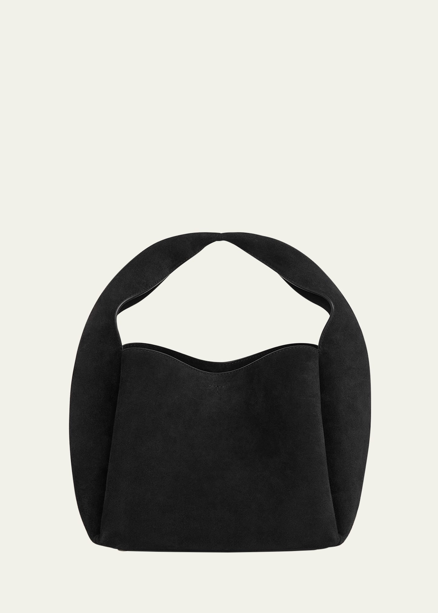 Totême Suede Bucket Bag In 001 Black