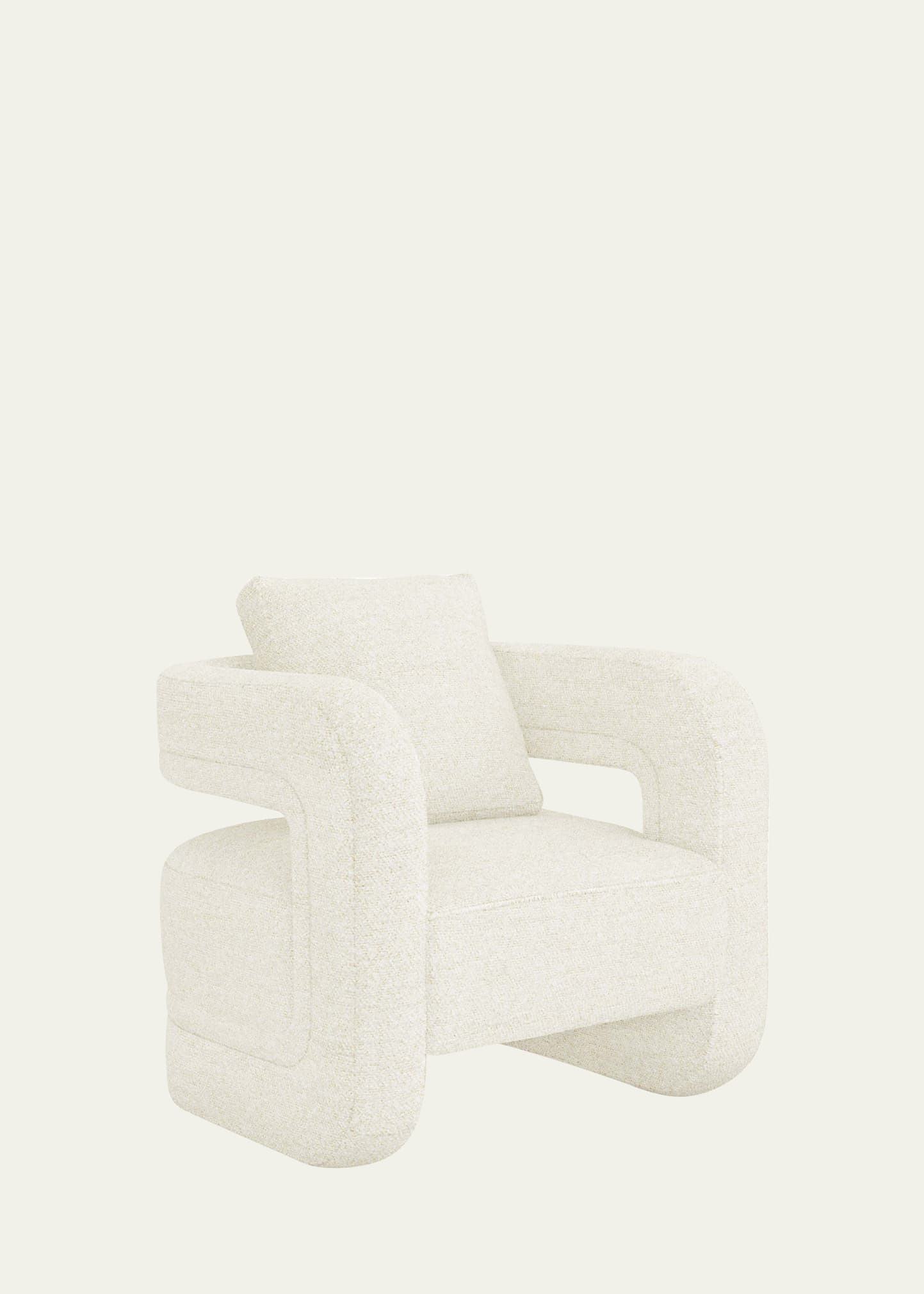 Interlude Home Scillia Boucle Chair In Foam