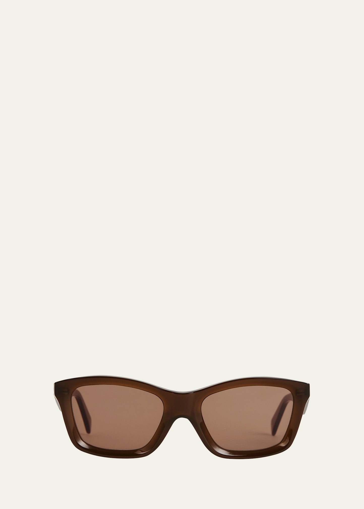 Totême The Classic Acetate Square Sunglasses In Brown