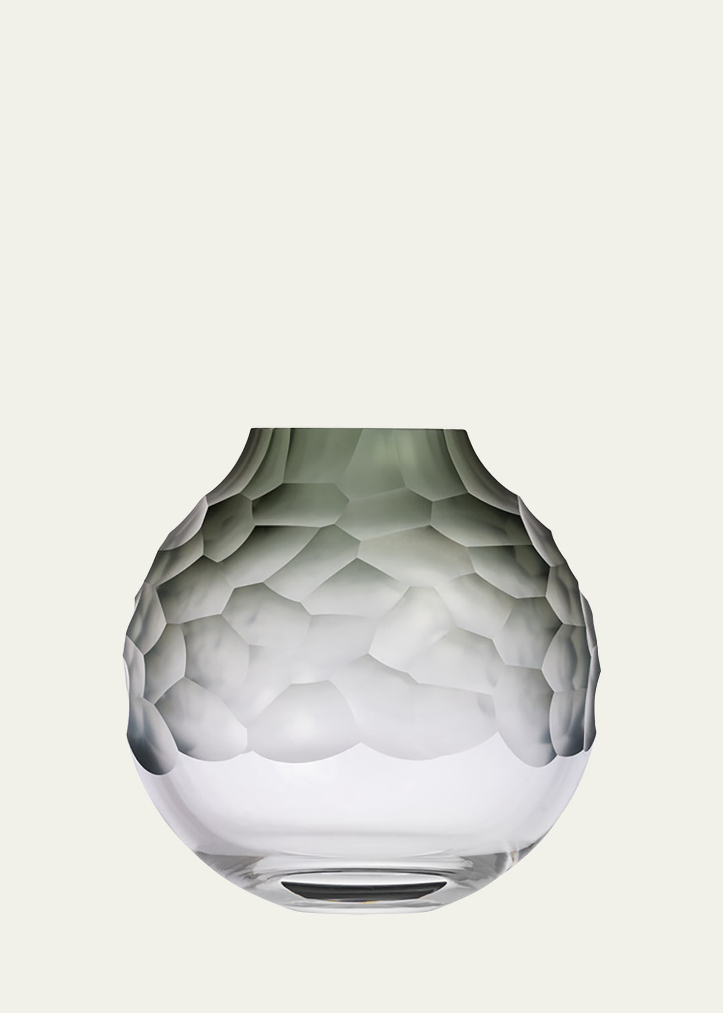 Dotty Smoke Green Cut Vase