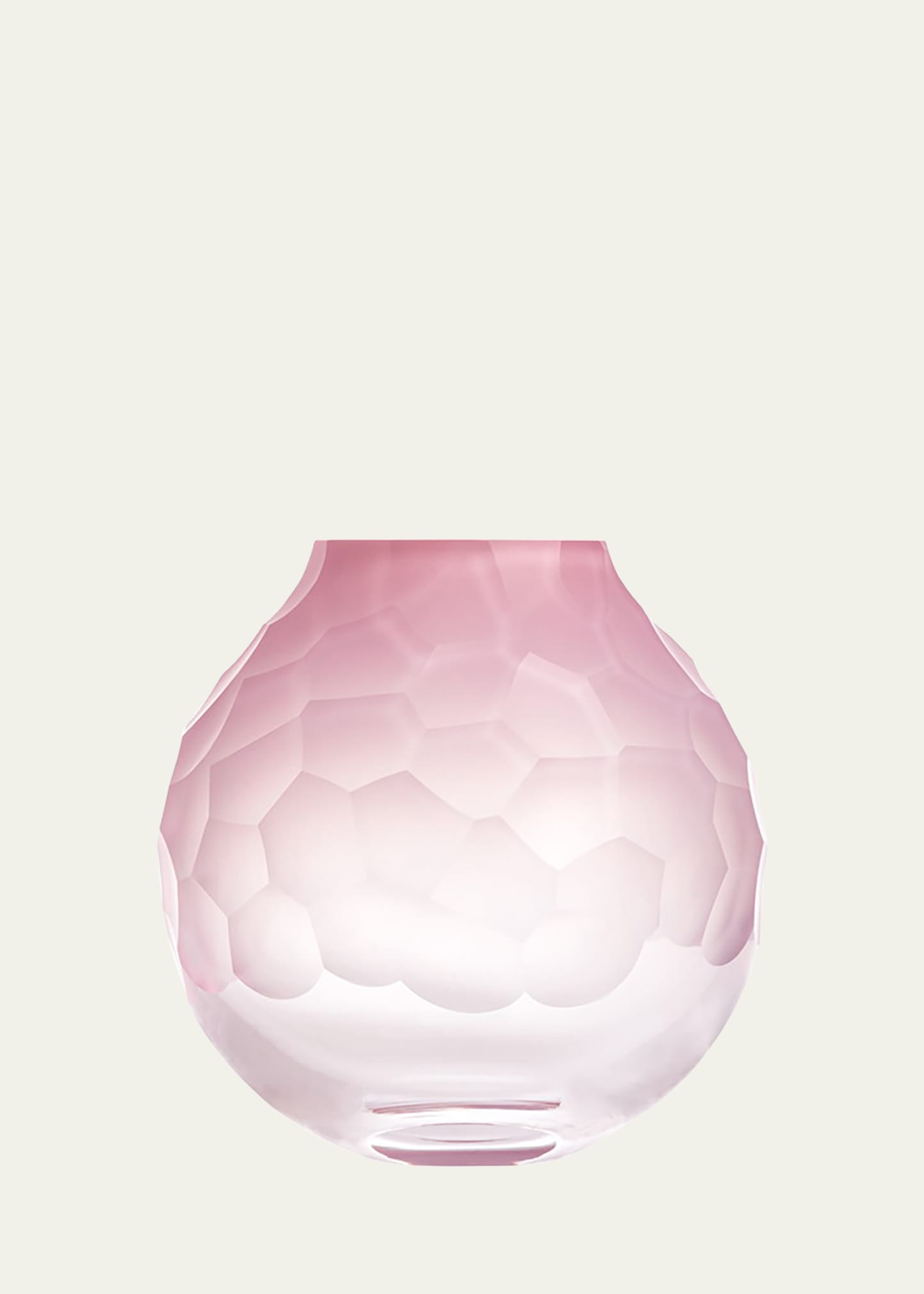 Dotty Opal Rose Pebble Cut Vase, 6"